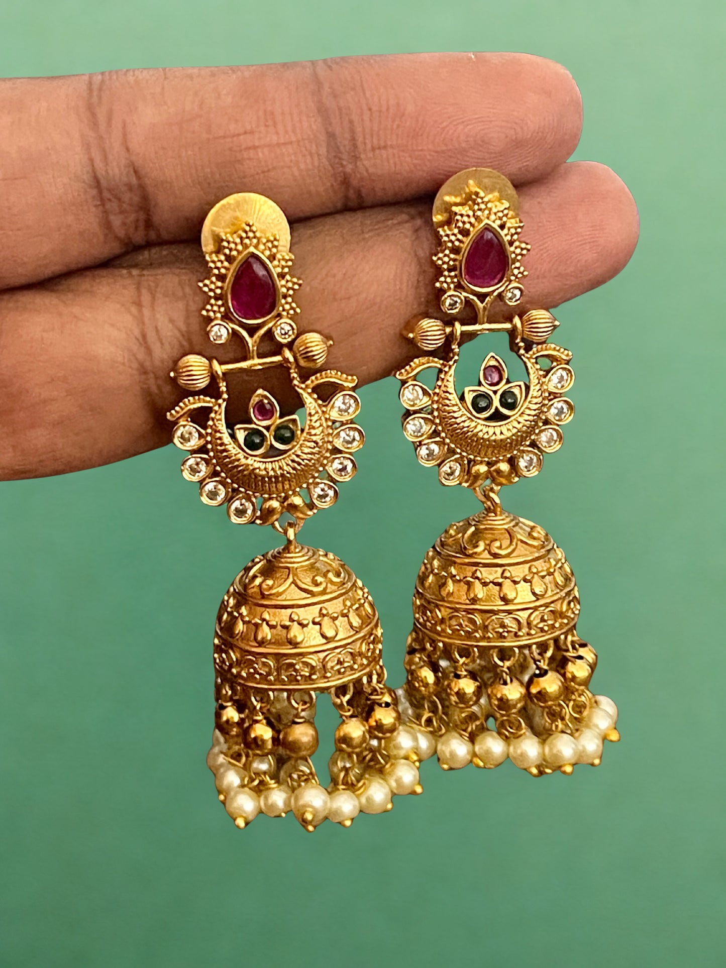 Antique Rivet Jhumka