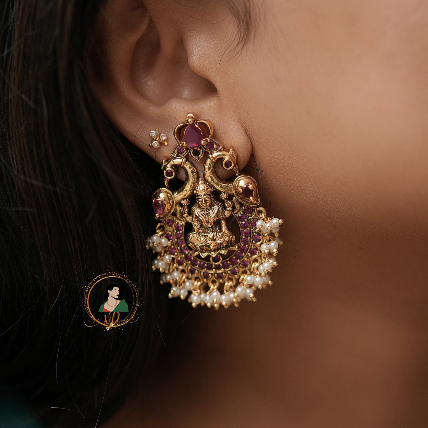 Fascinating Dual Peacock Earrings