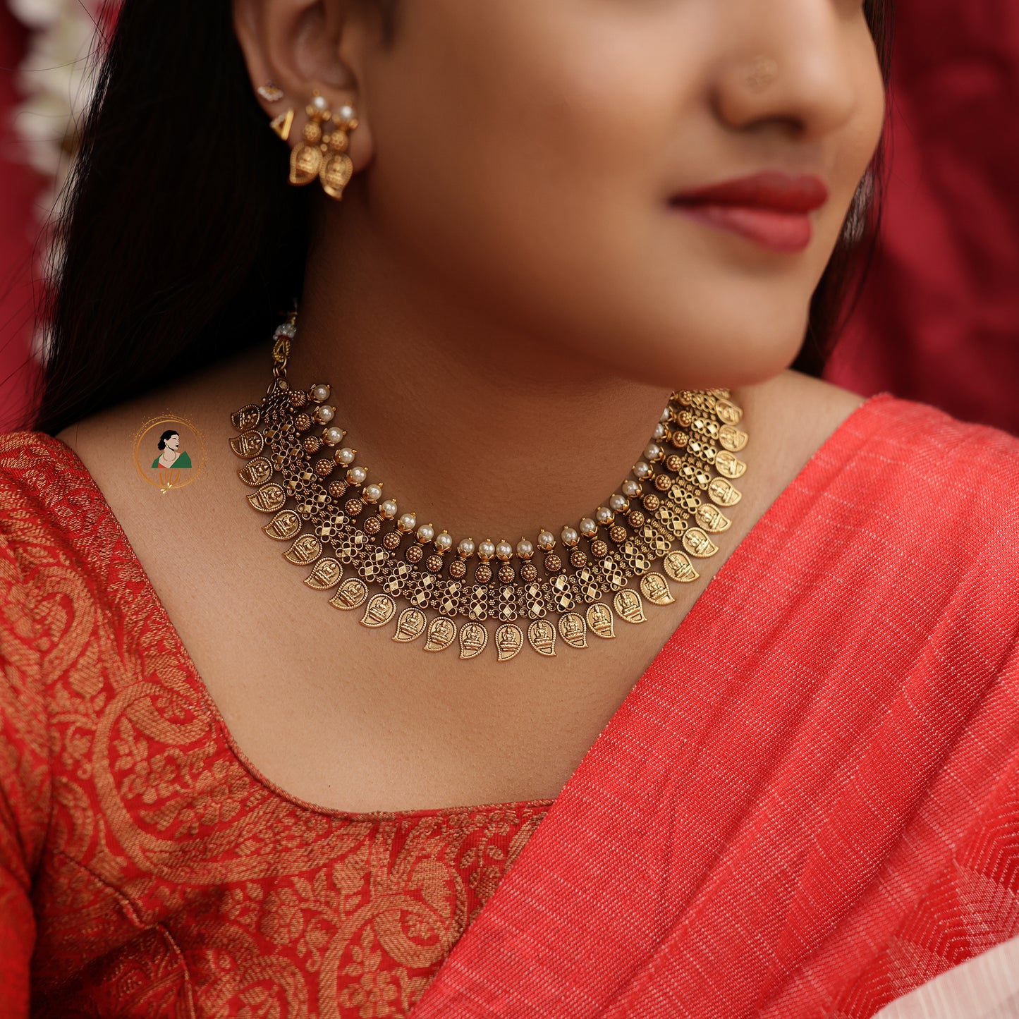 Traditional Antique Mango Necklace Set