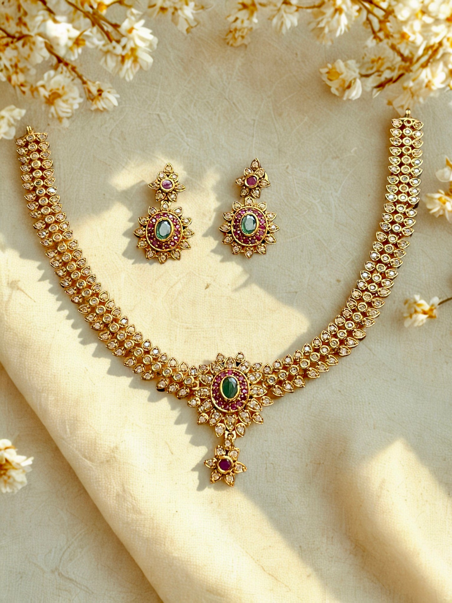 Elegant Stone Necklace Set