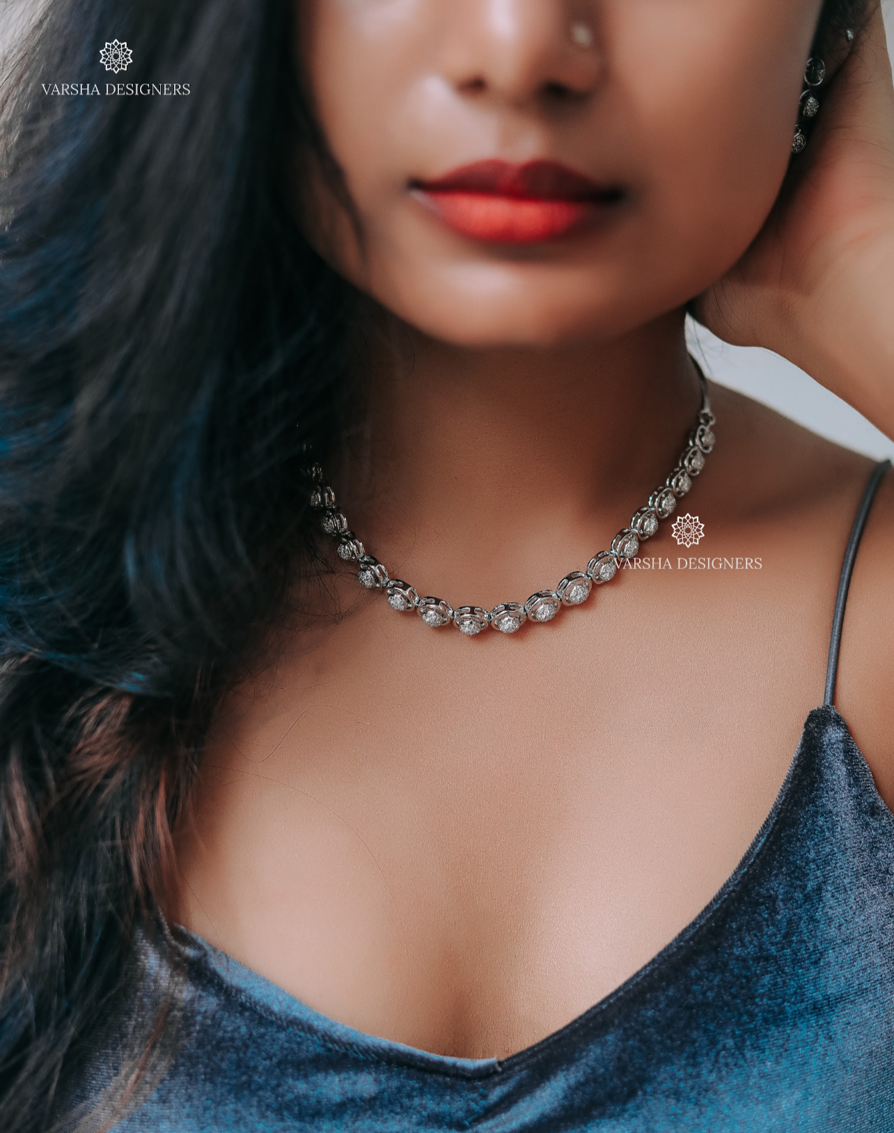 Anti Tarnish Silver Finish Necklace