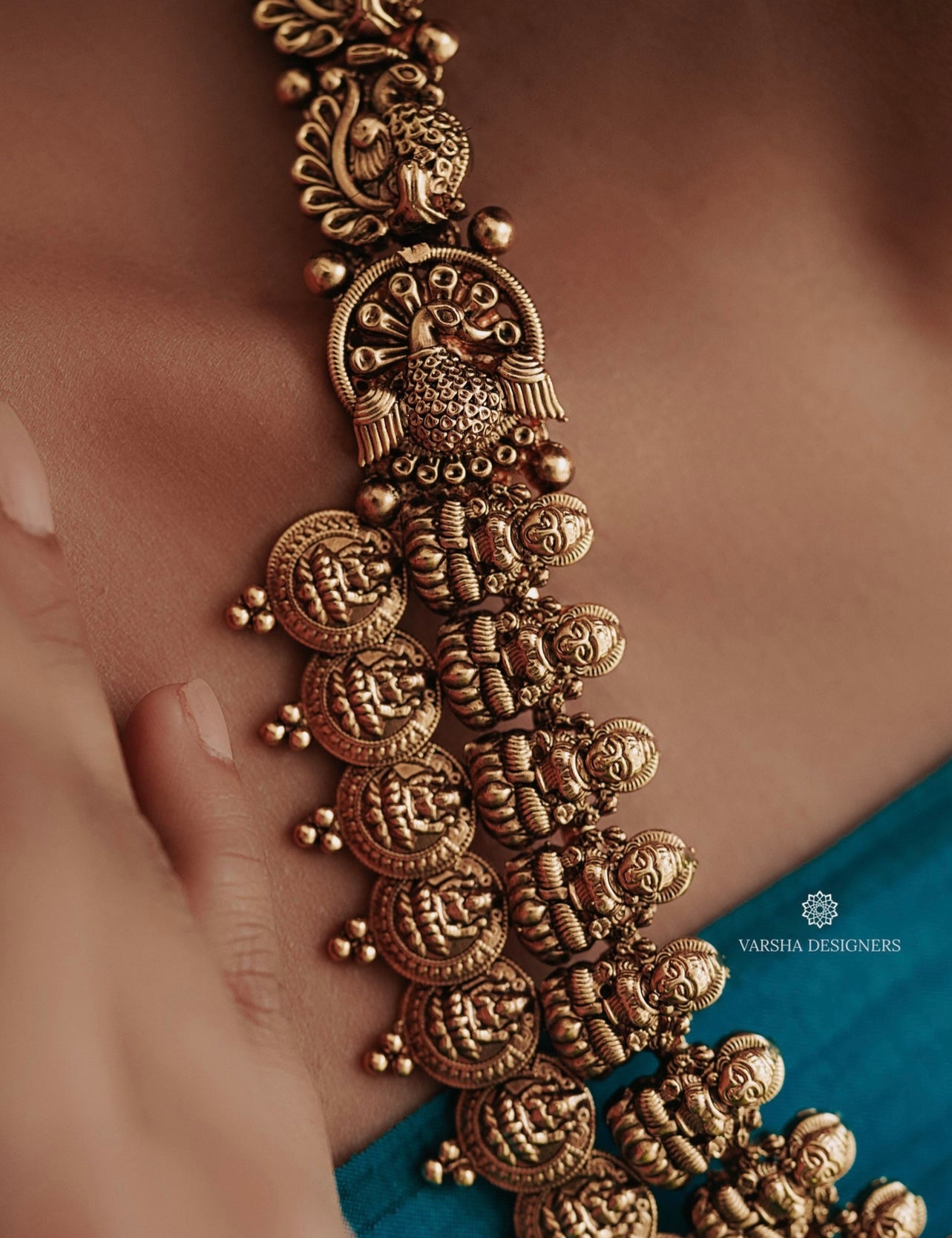 Antique Finish Bridal Kasu Haram