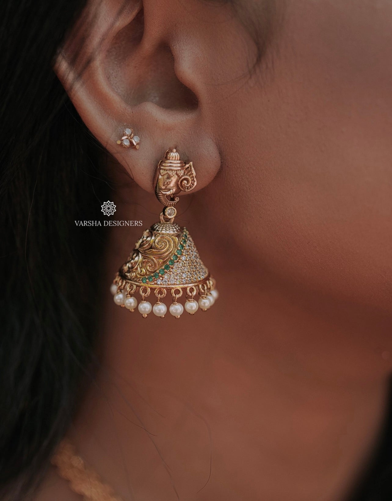 Antique Finish Temple Choker Set