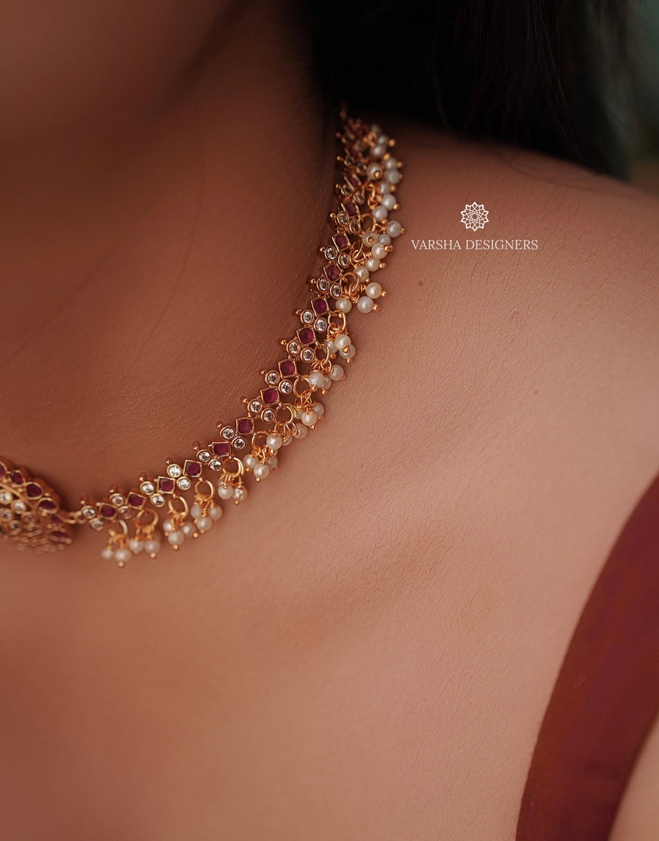 Antique Kemp Stone Choker Set