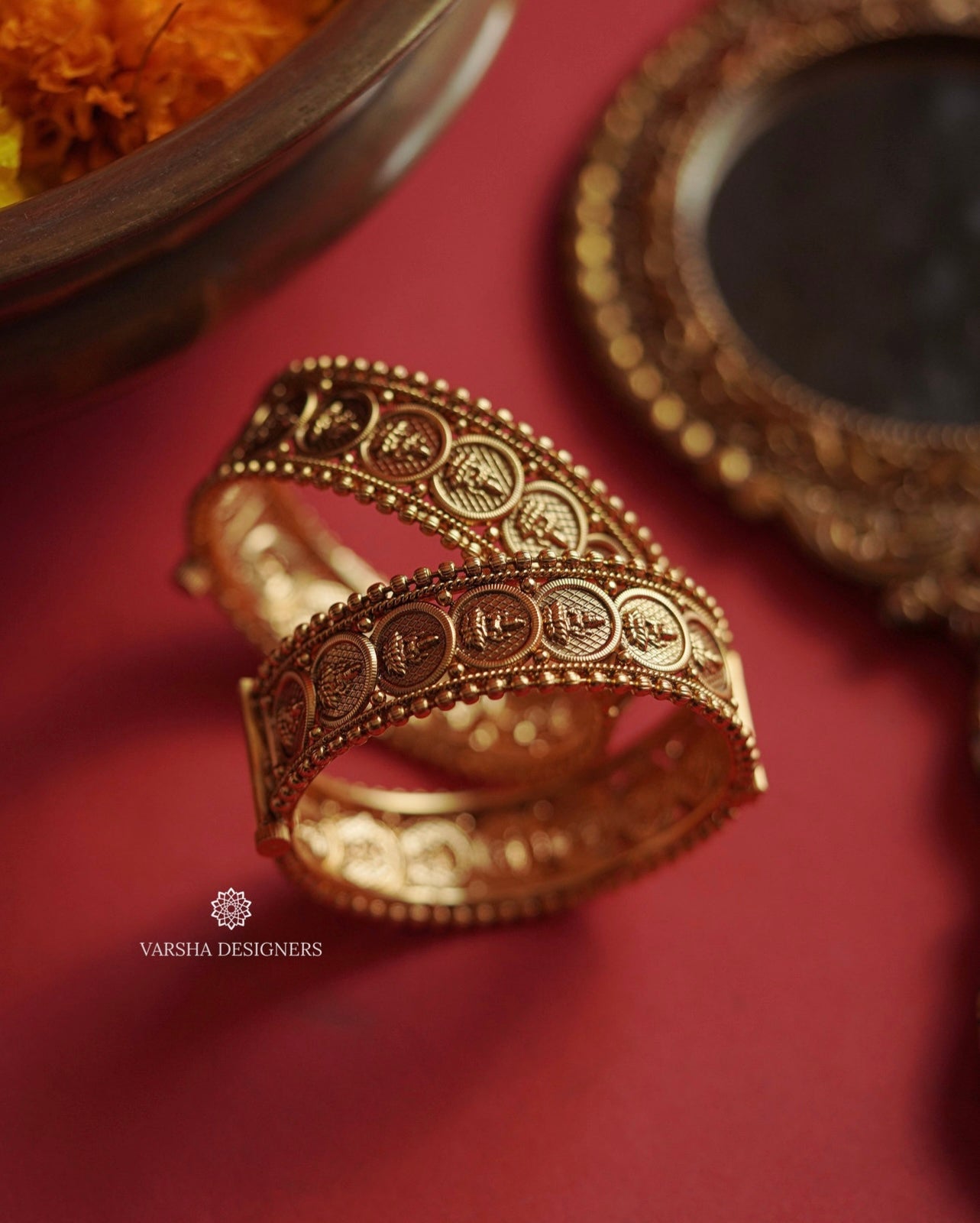Antique Lakshmi Kasu Kada Bangles