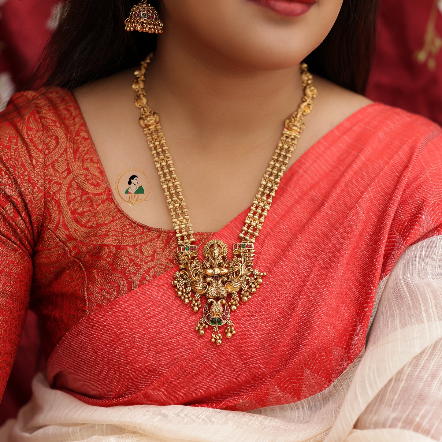 Antique Nakshi Gold Bead Haram