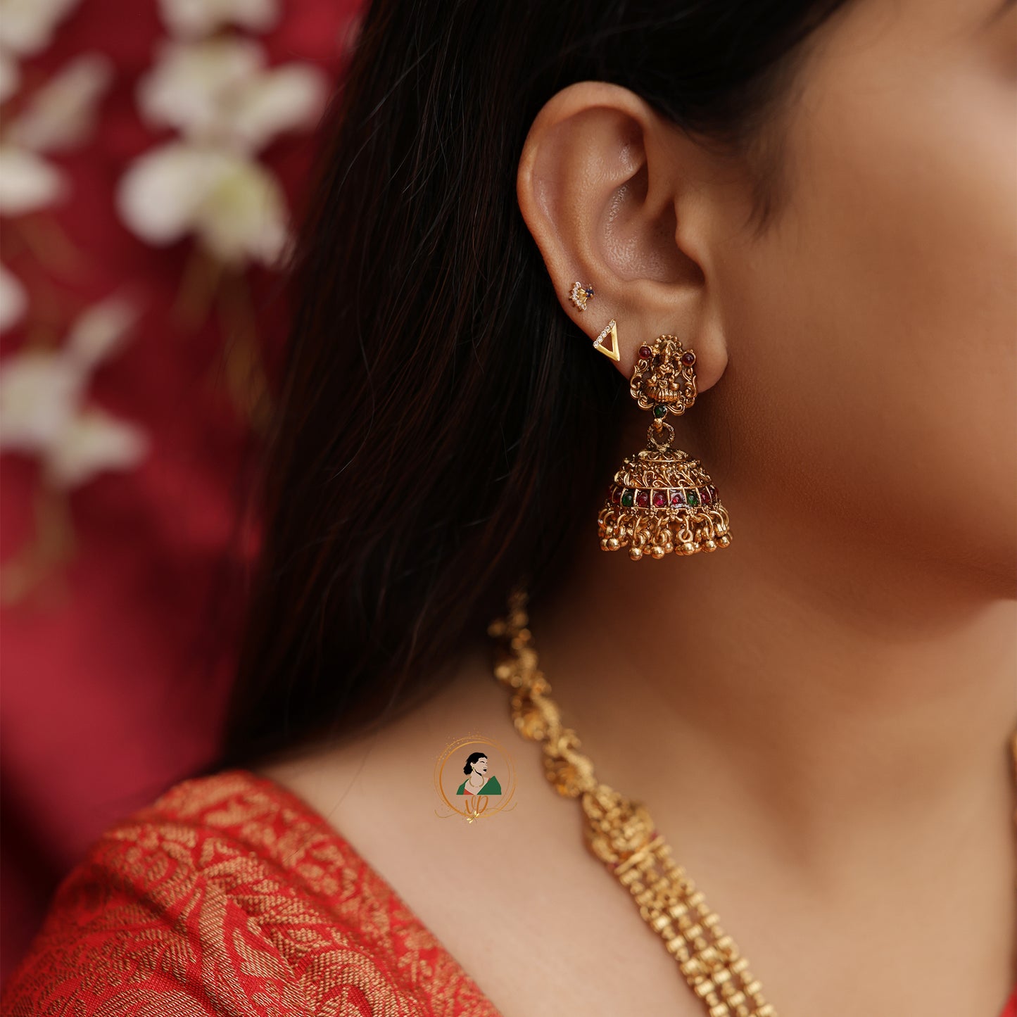 Antique Nakshi Gold Bead Haram