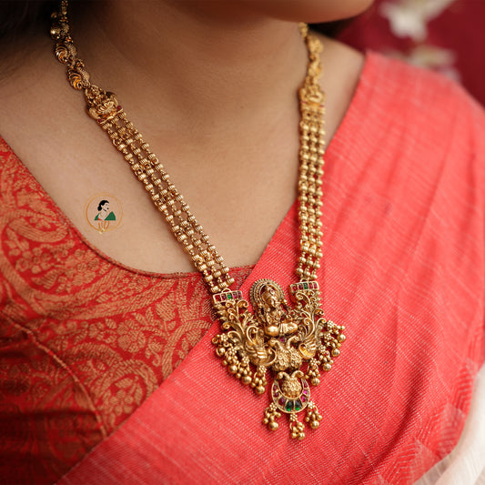 Antique Nakshi Gold Bead Haram