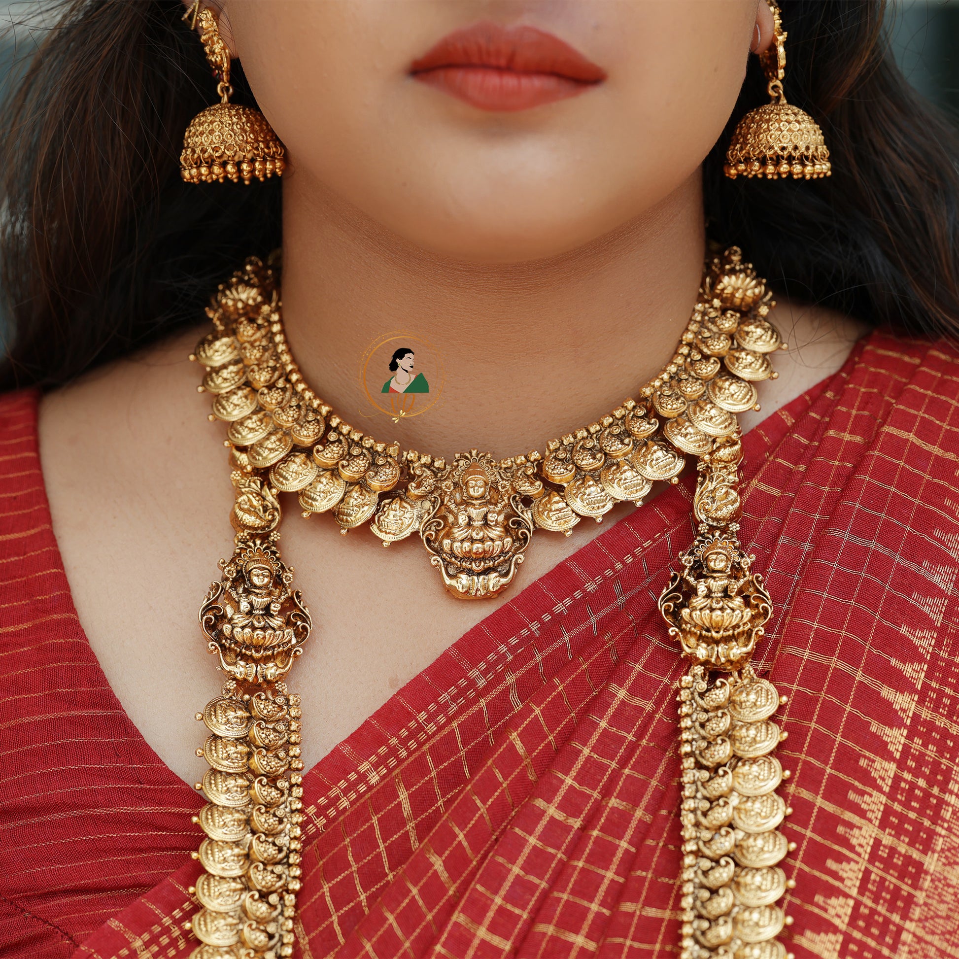 Bridal Temple Jewellery Combo Set