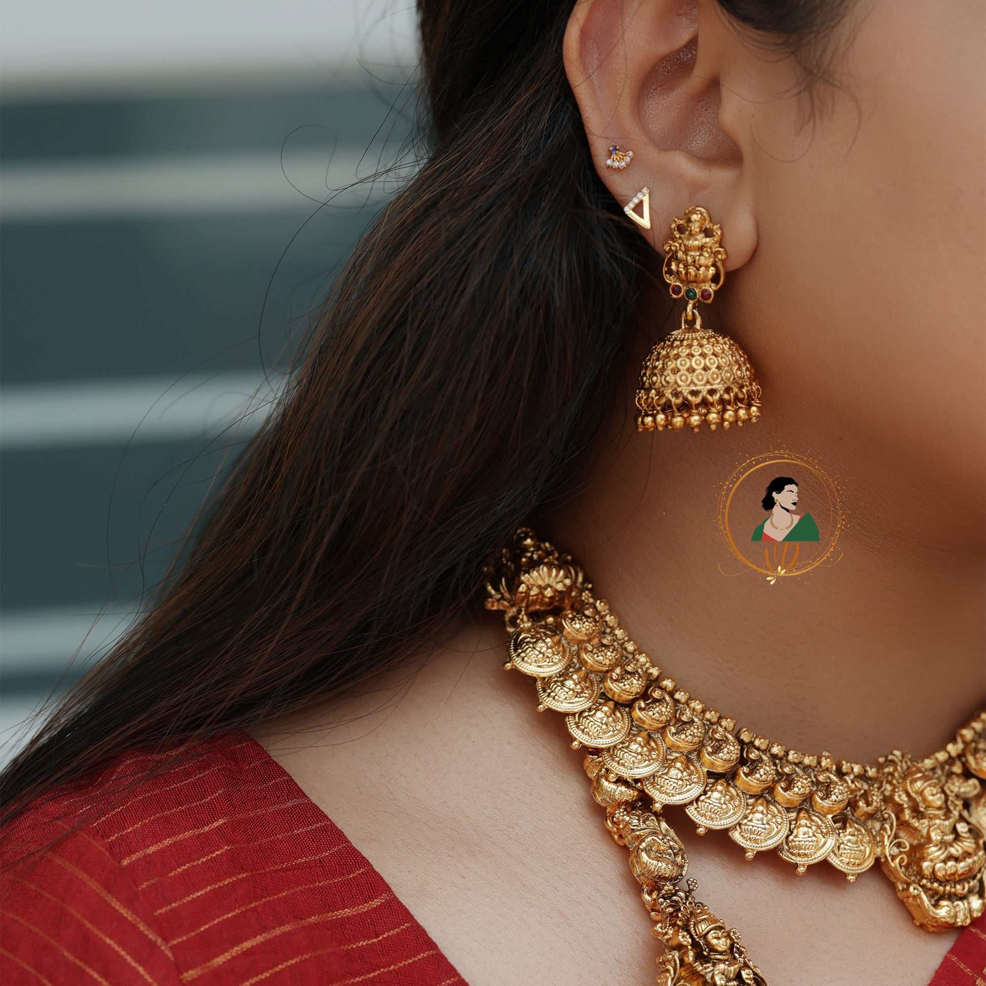 Bridal Temple Jewellery Combo Set