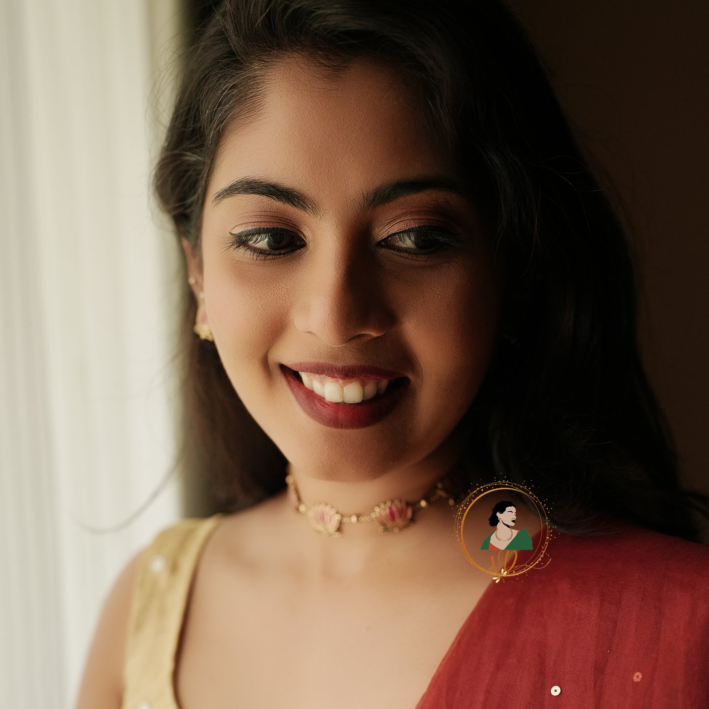 Manju Warrier Inspired Lotus Choker