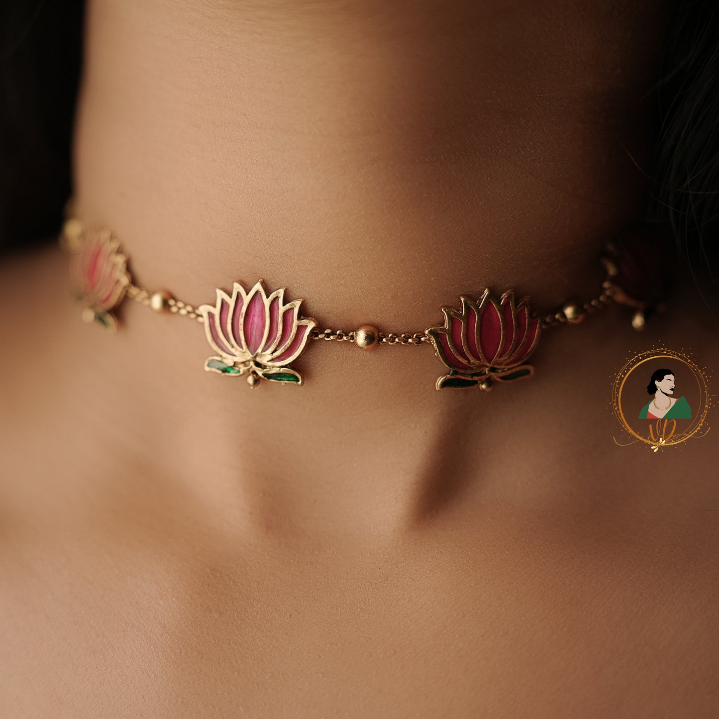Manju Warrier Inspired Lotus Choker