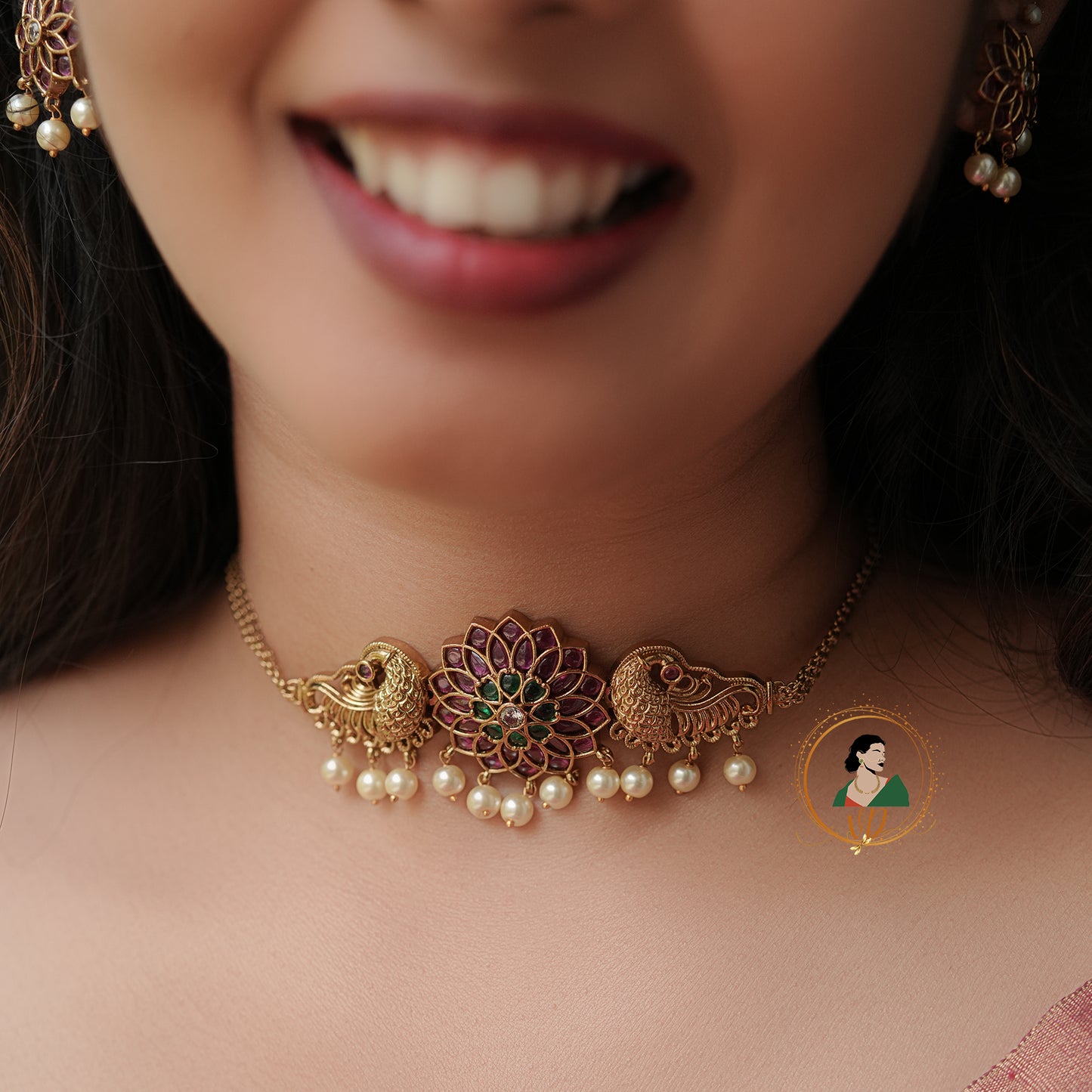 Beautiful Floral Kemp Choker