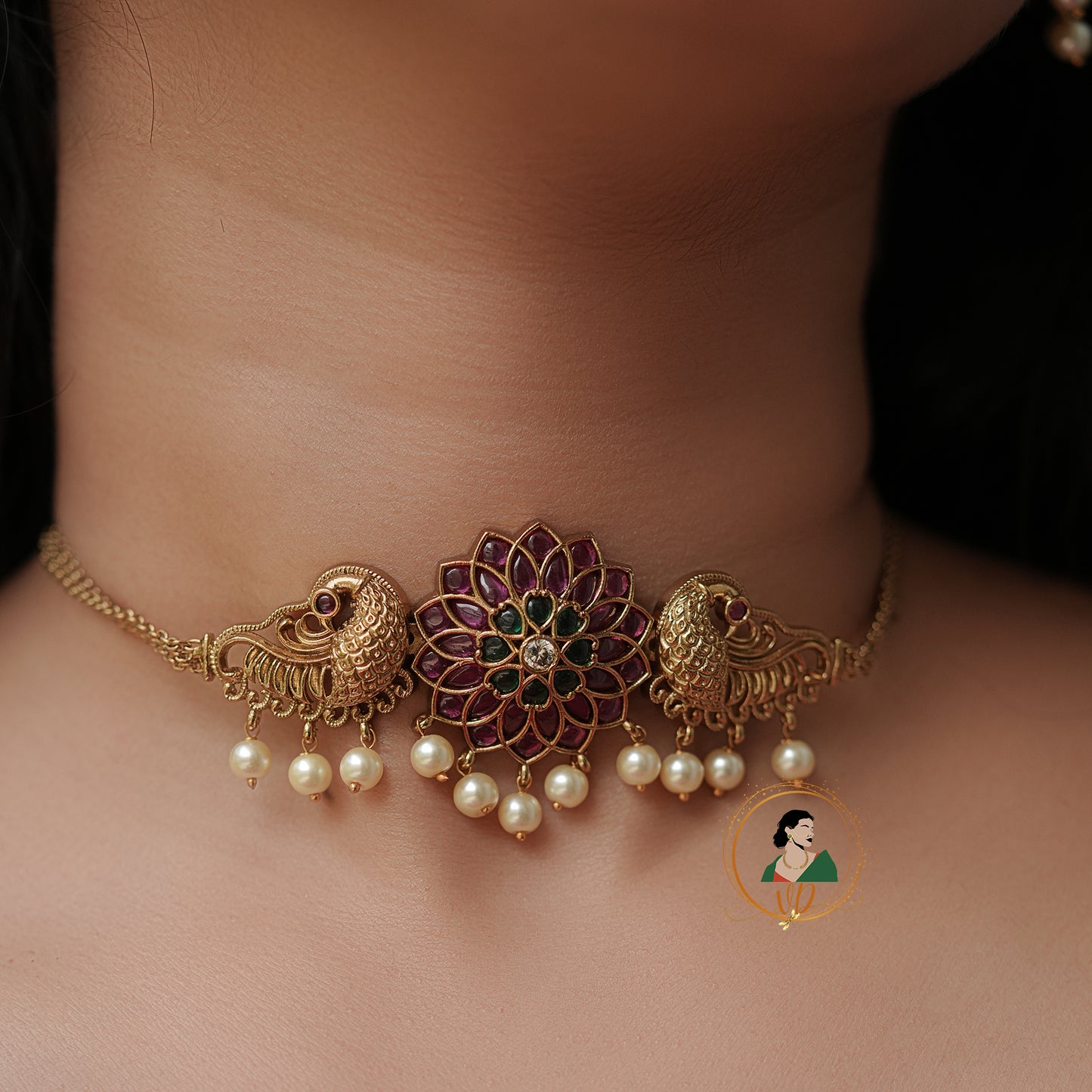 Beautiful Floral Kemp Choker