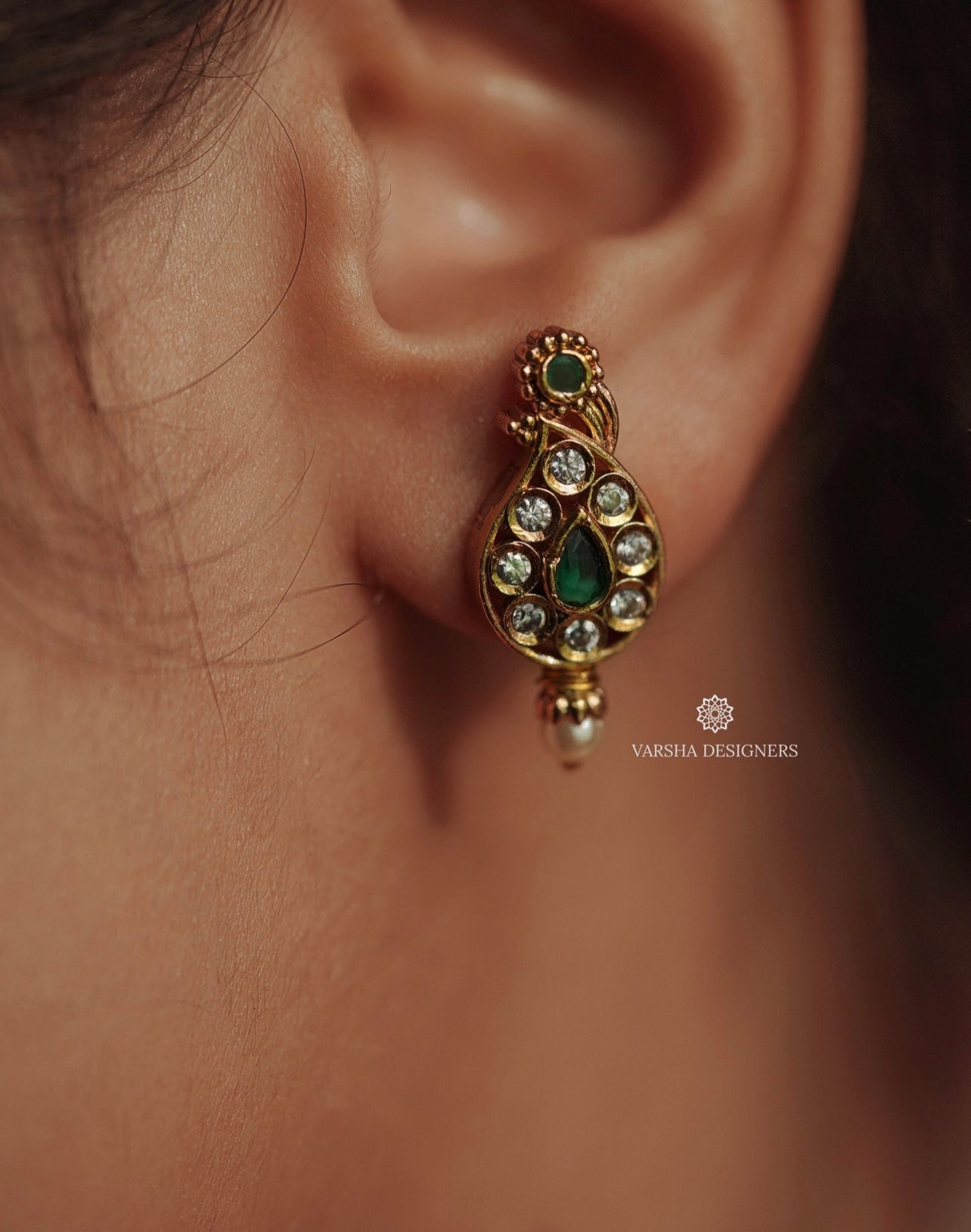 Emerald & White Stone Mango Haram