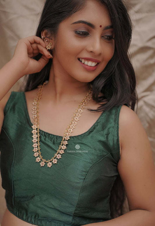 Floral Design Stone Haram Set