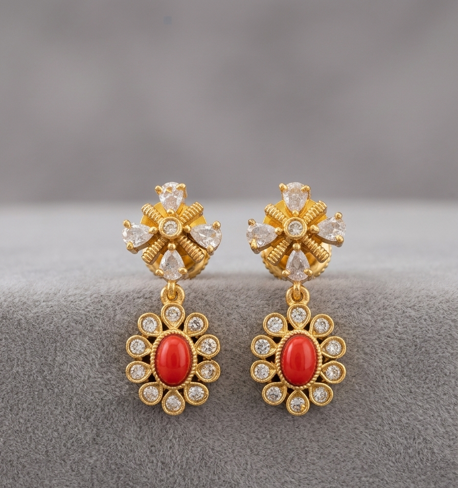 Navratan Stone Necklace Set