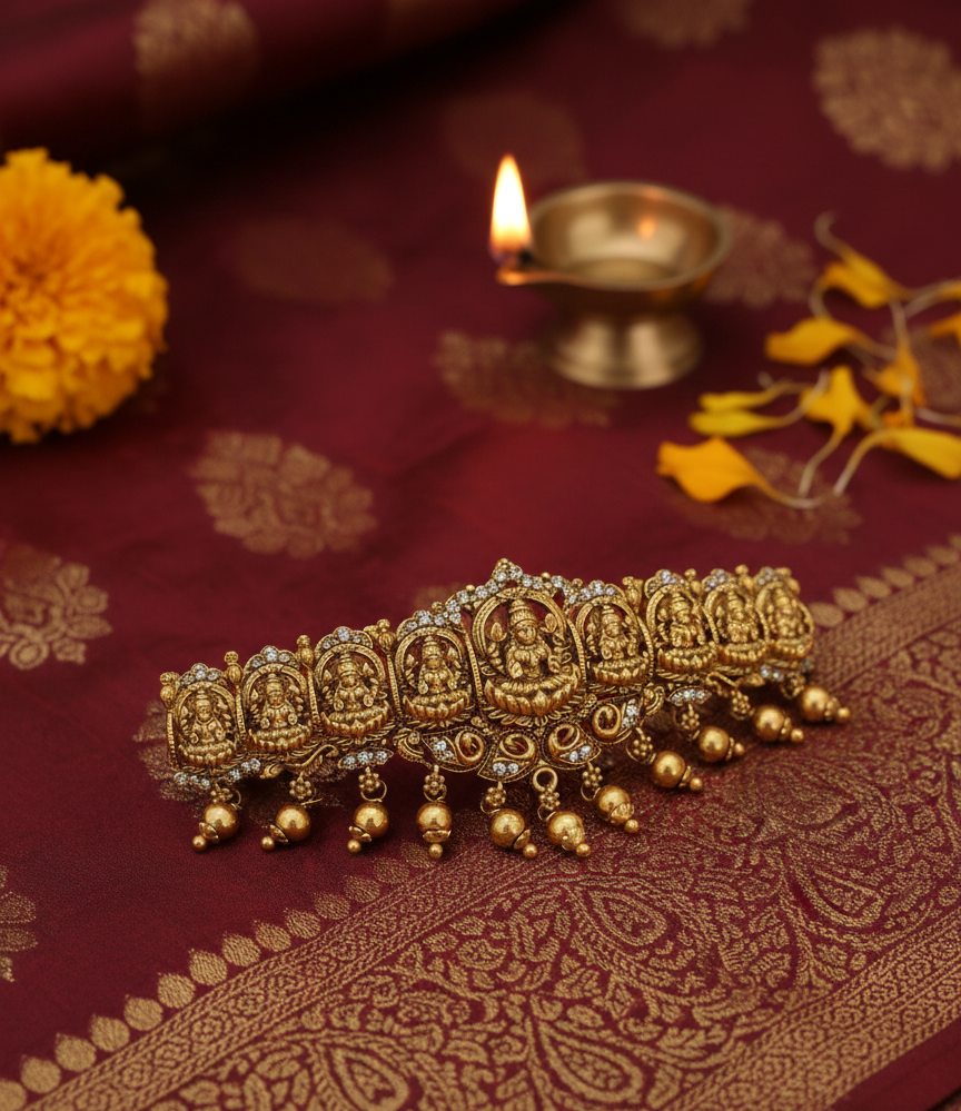 Antique Nakshi Hair Clip