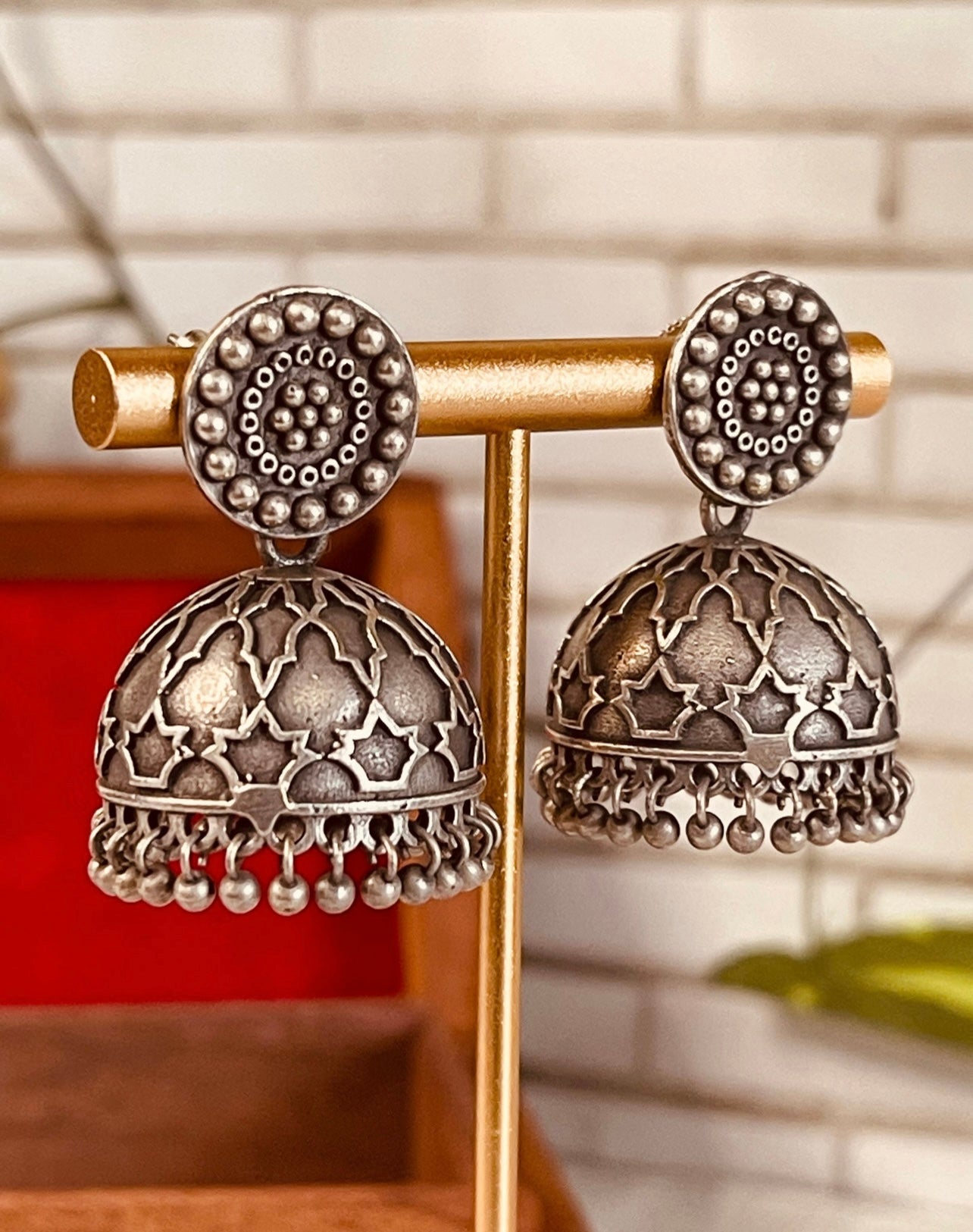 German Silver Jhumkas