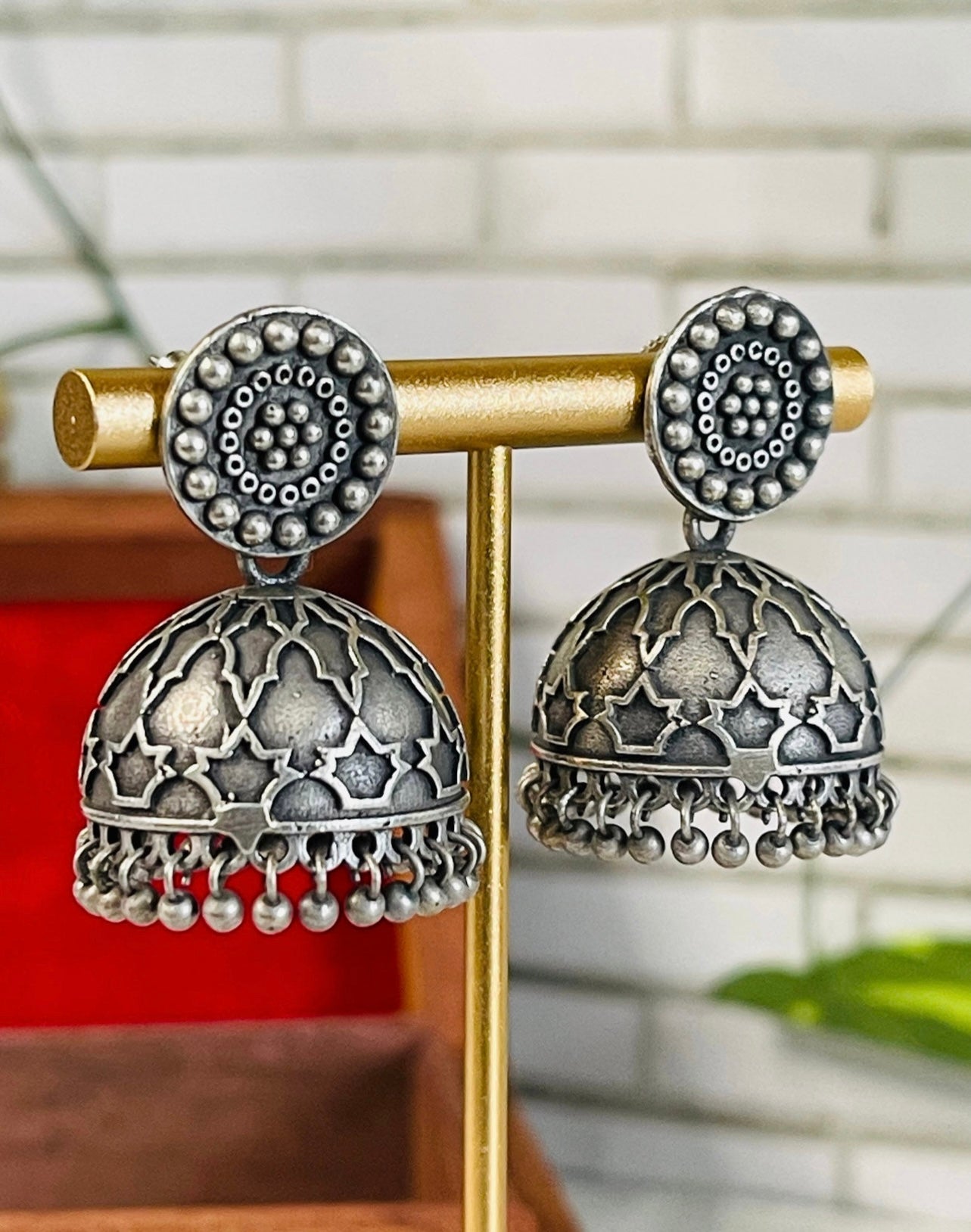 German Silver Jhumkas