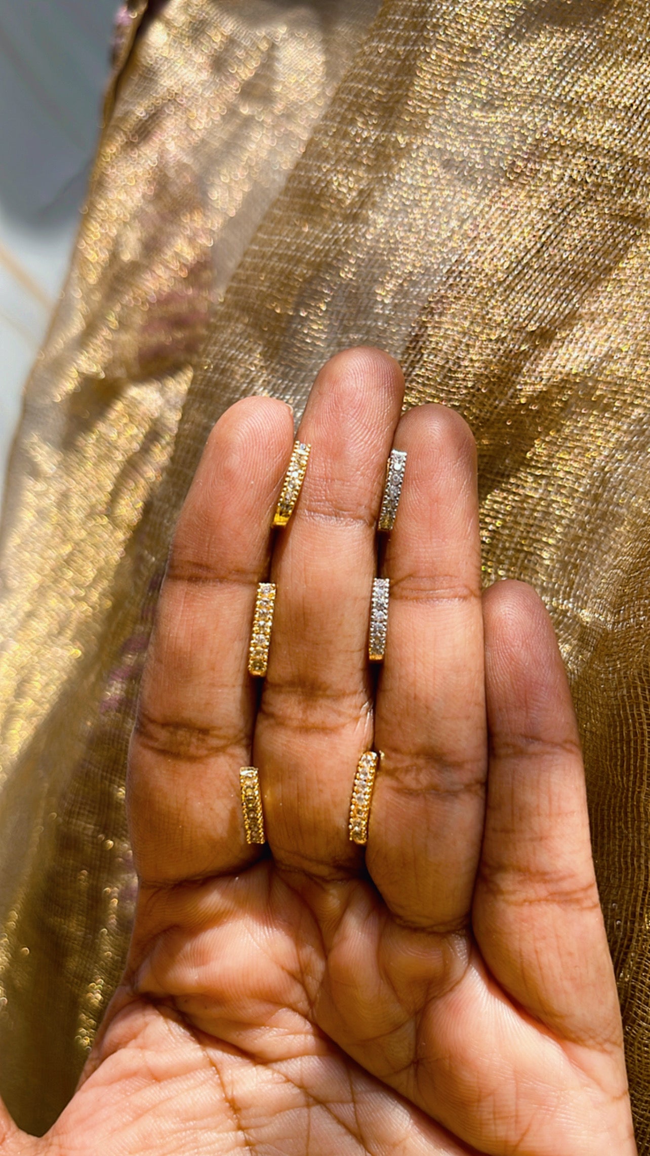 Gold Finish J Shaped Nose Pin