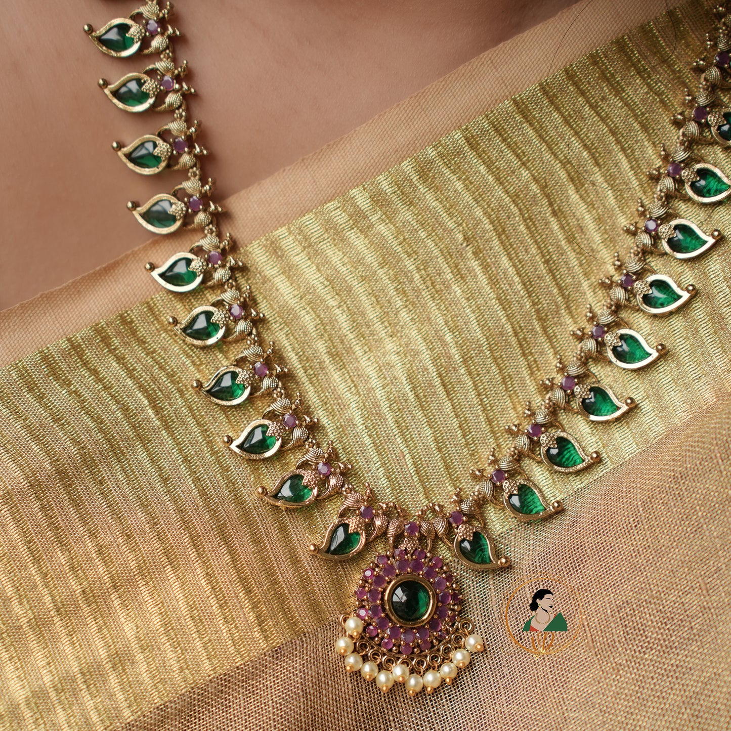 Gold Finish Kerala Style Palakka Haram