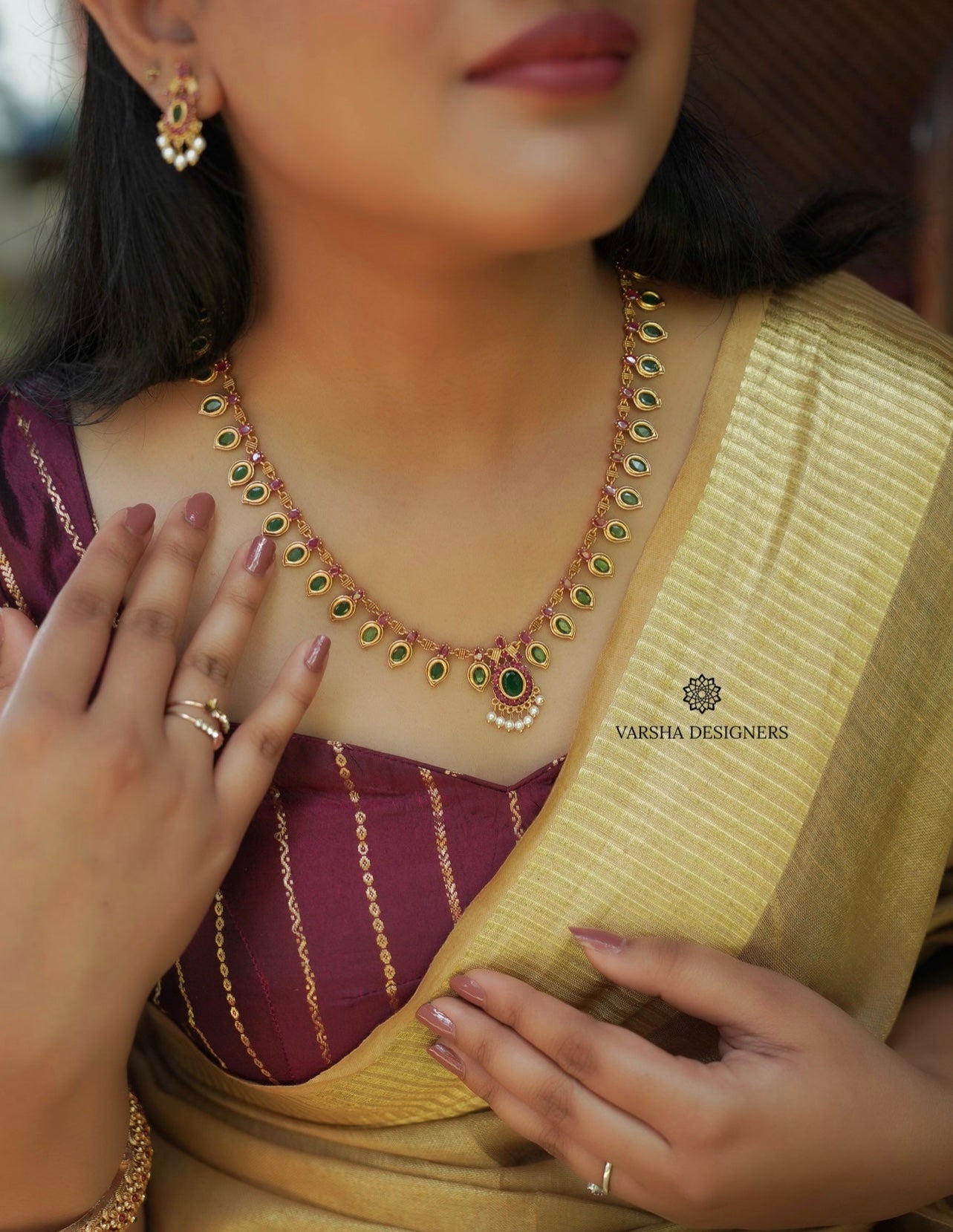 Gold Finish Palakka Haram