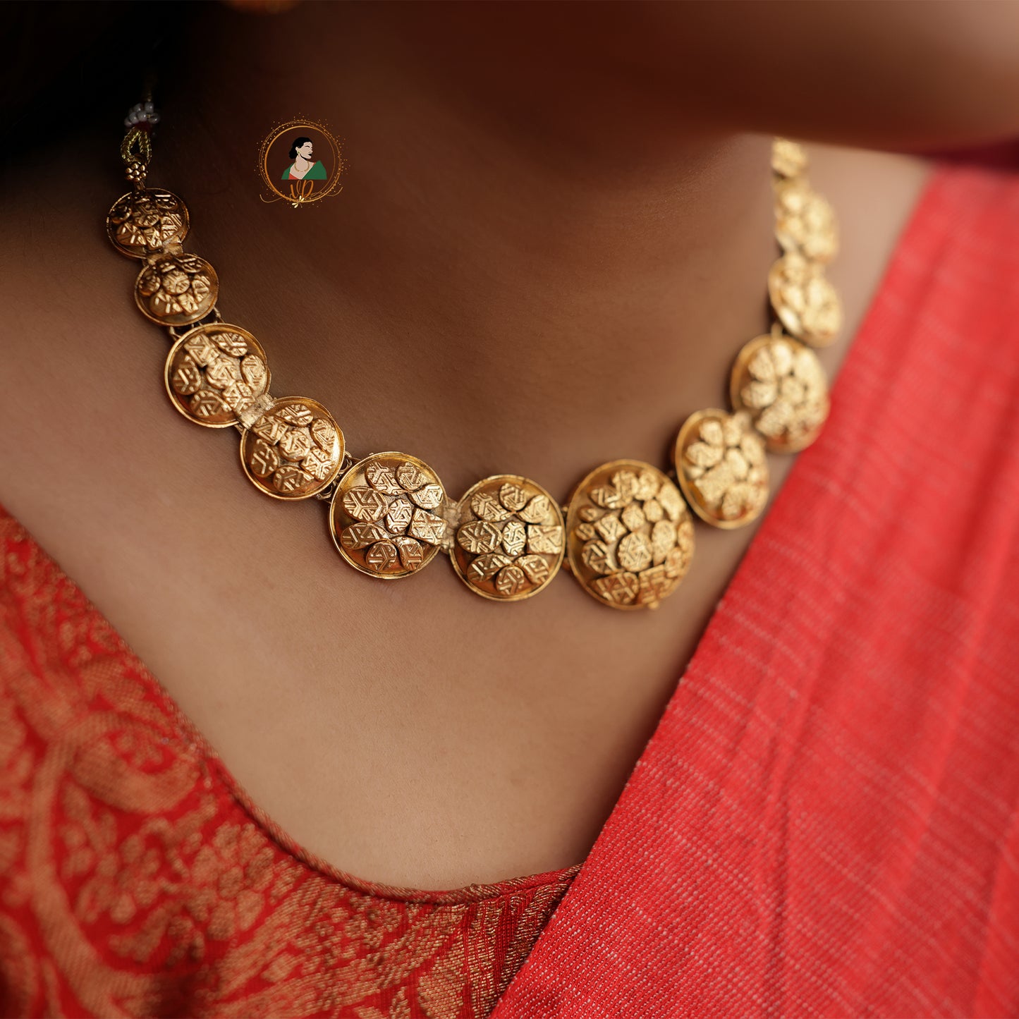 Gold Foil Necklace Set