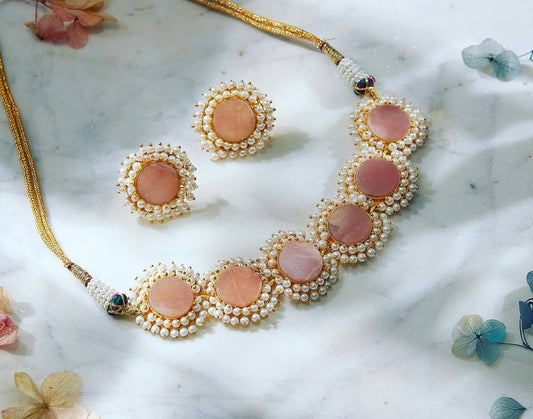 Gorgeous Natural Stone Choker Set