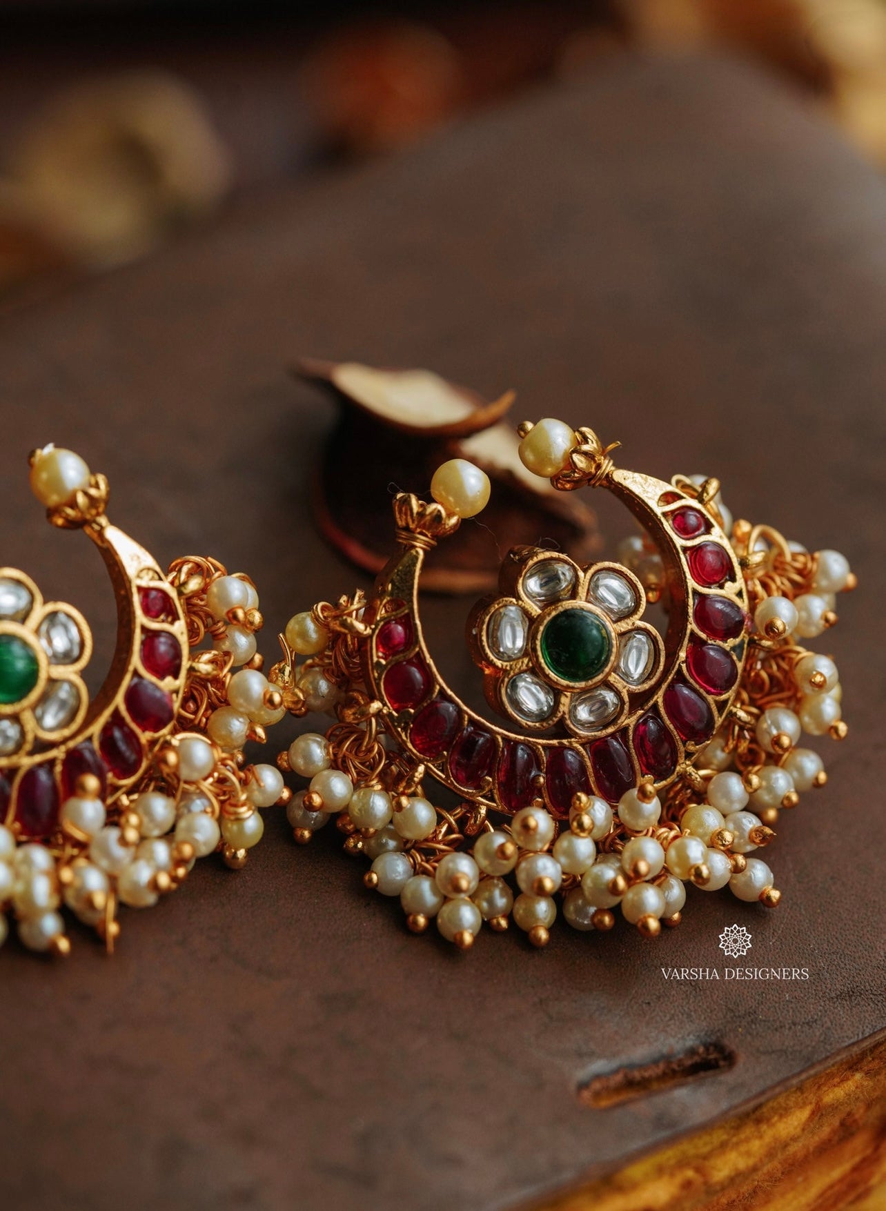 Half Moon Kemp Stone Earrings