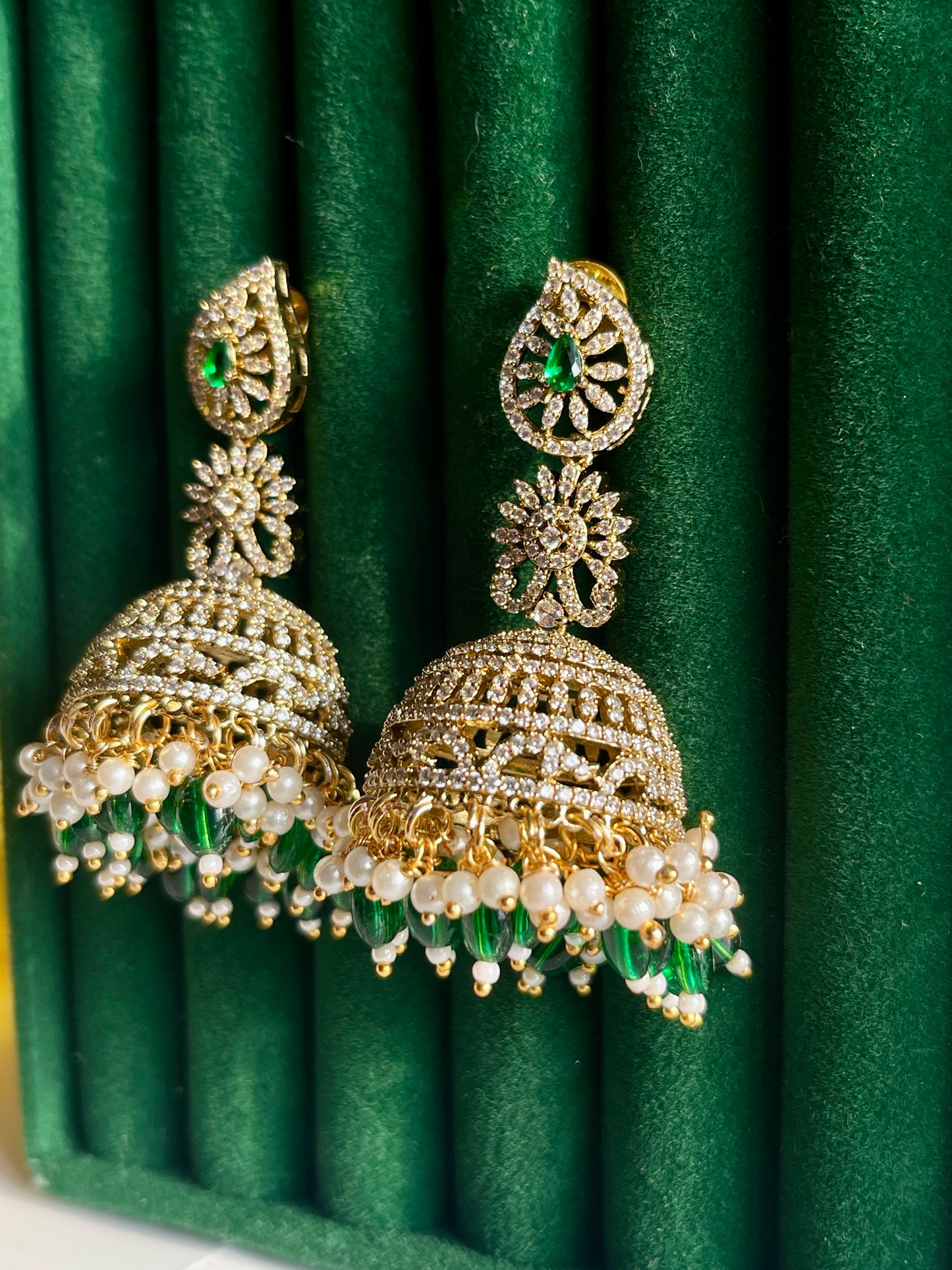 Emerald Victorian Jhumka