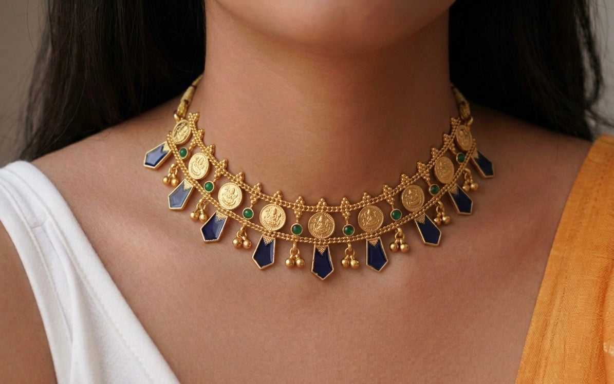 Sapphire Kasu Choker