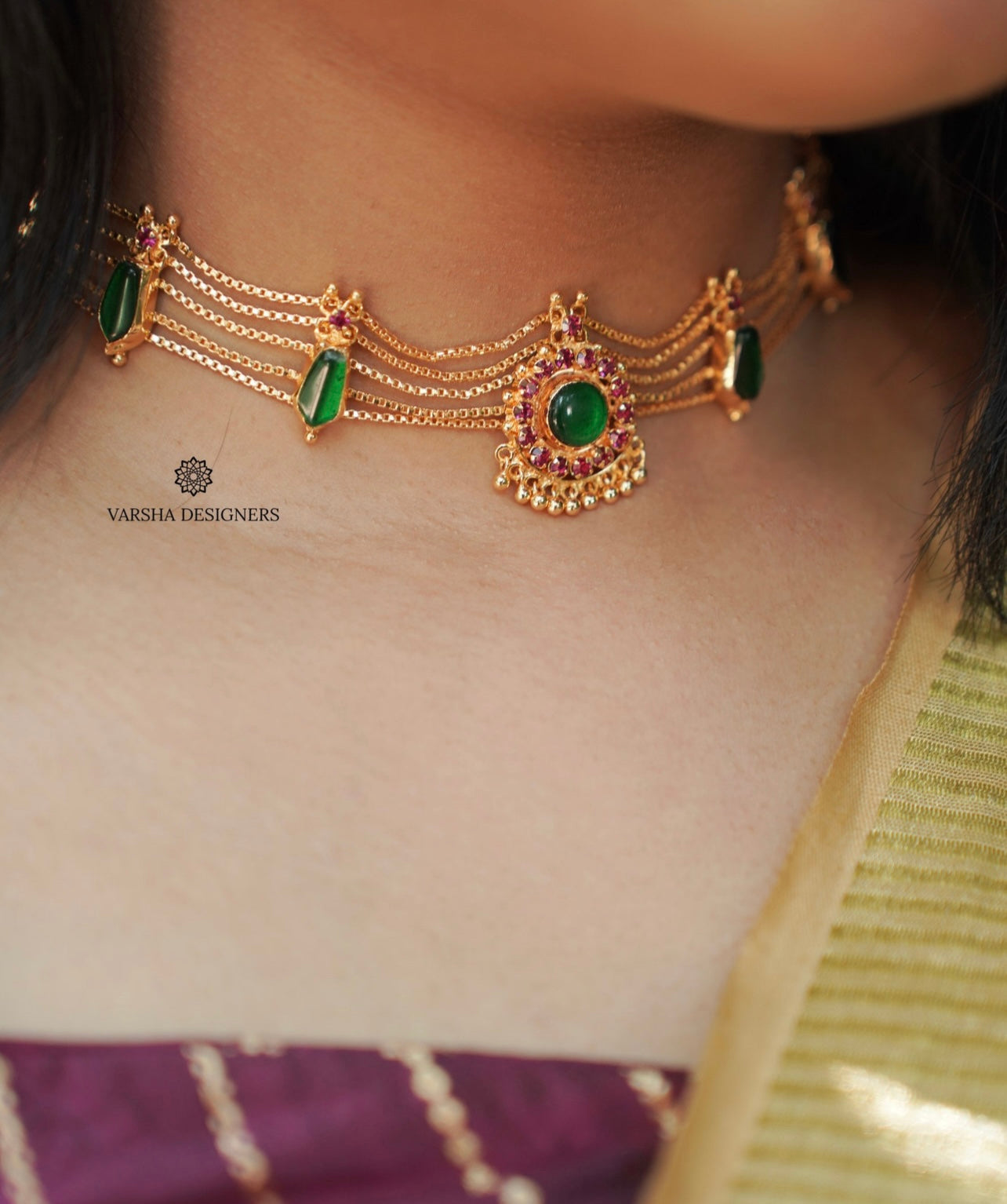 Vintage Emerald Choker