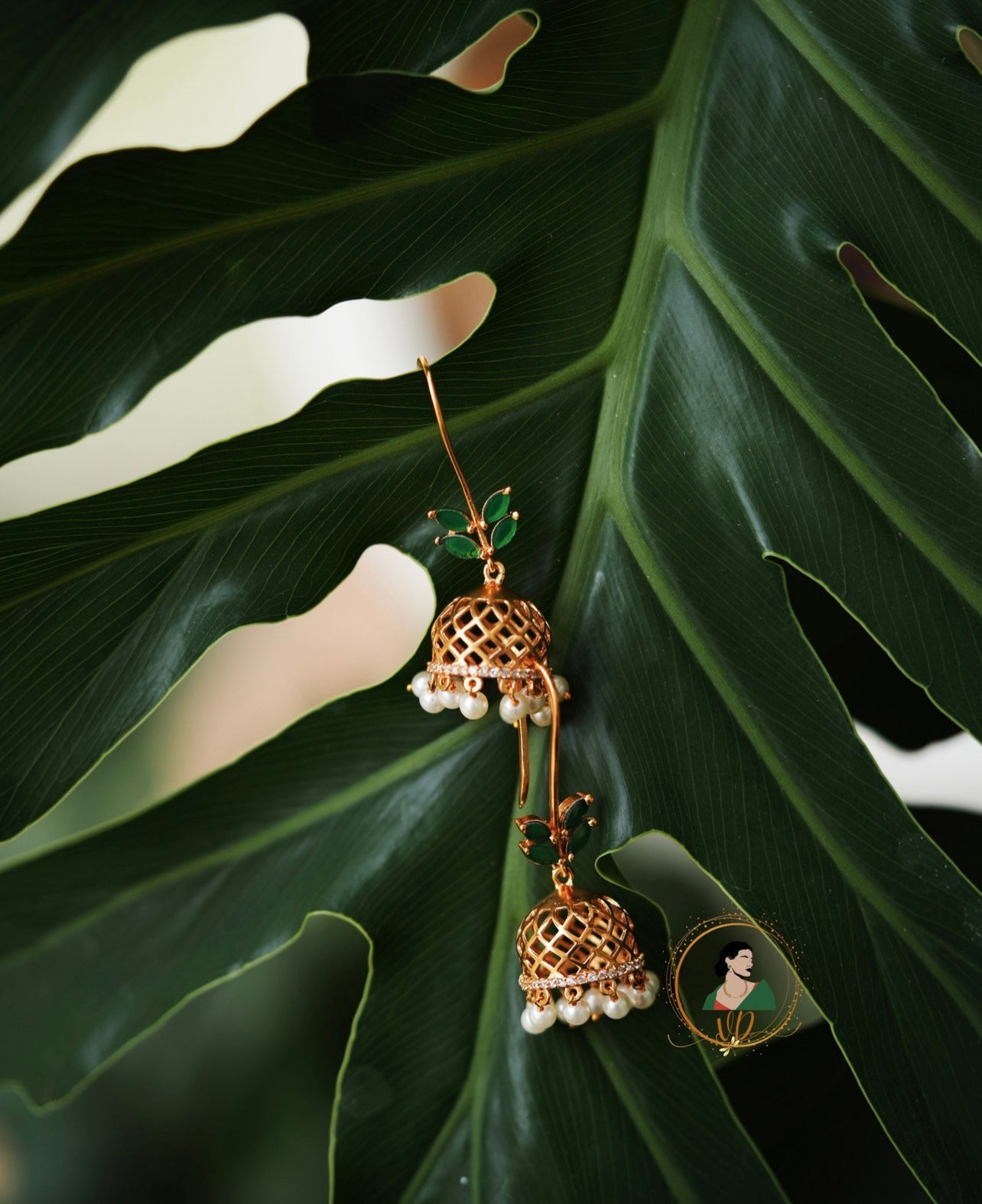 Emerald Loop Jhumka