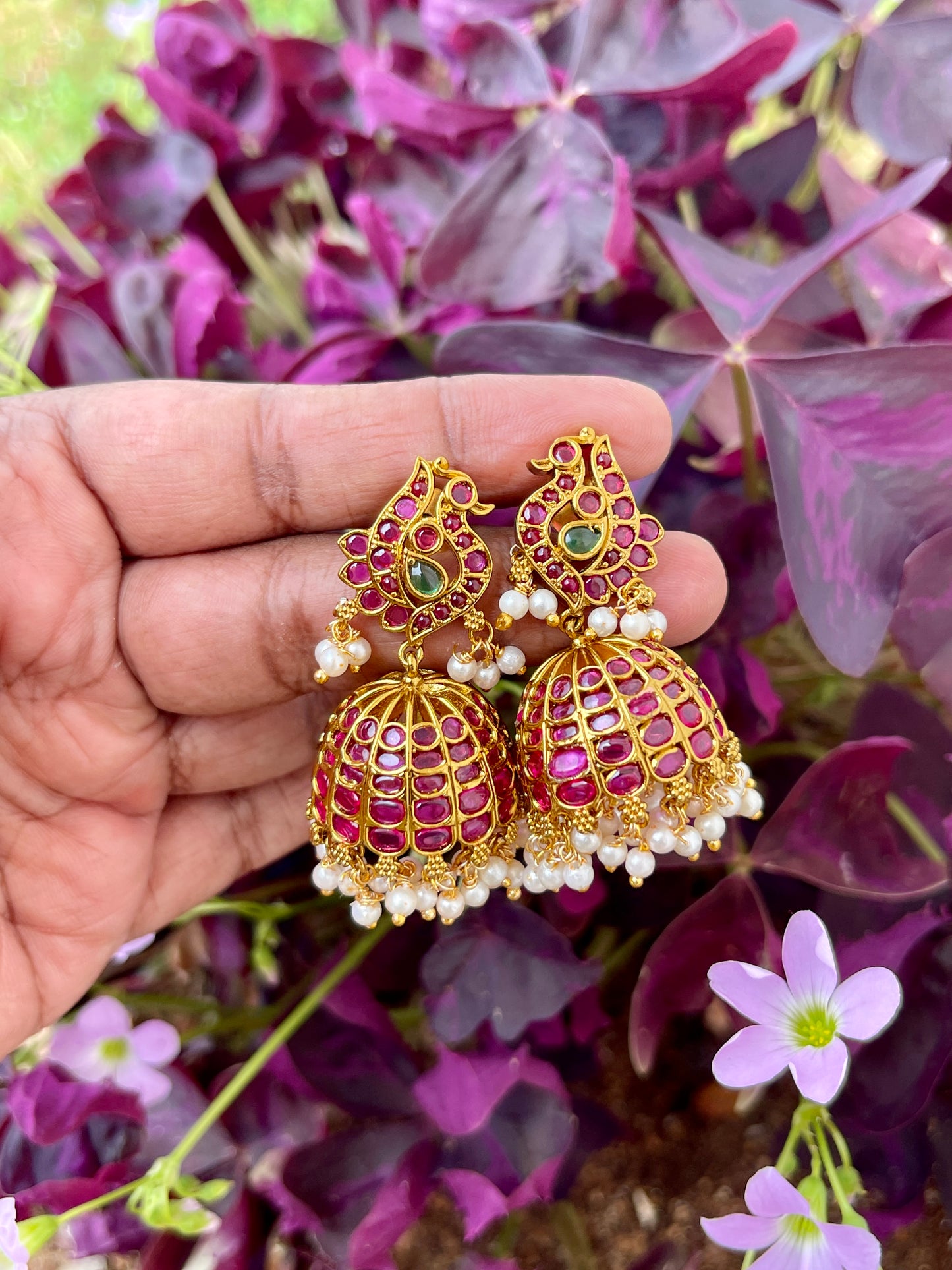 Peacock Kemp Jhumka