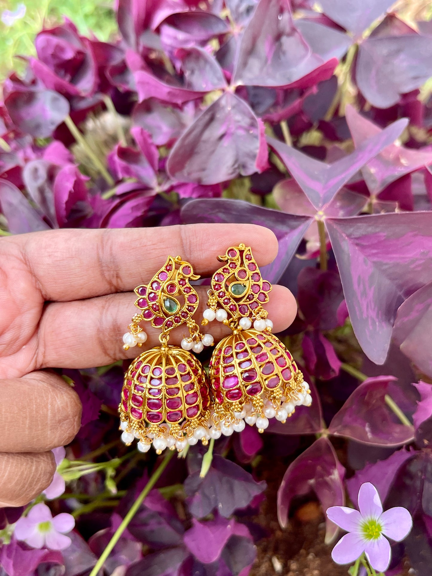 Peacock Kemp Jhumka