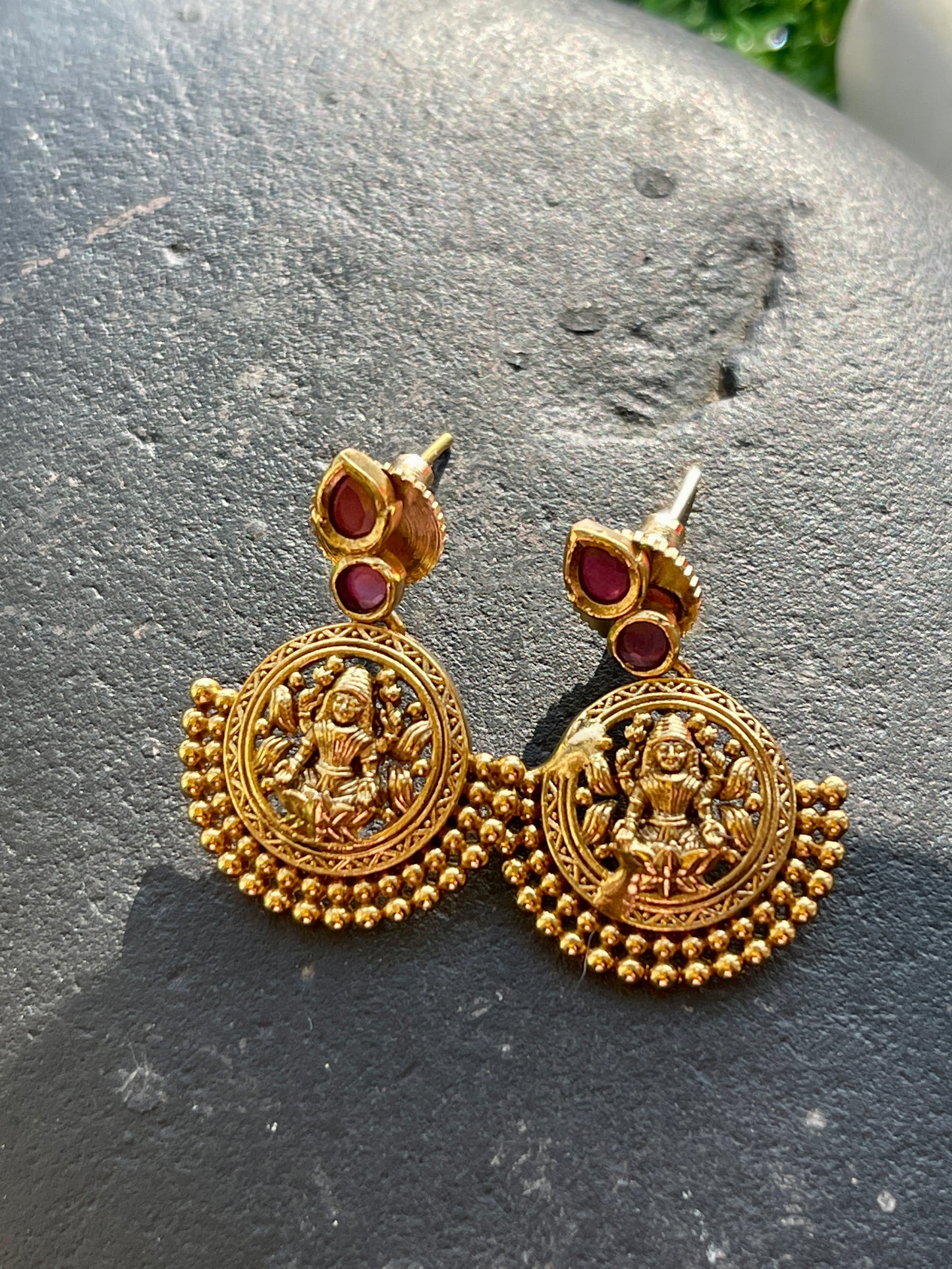 Ruby Temple Studs