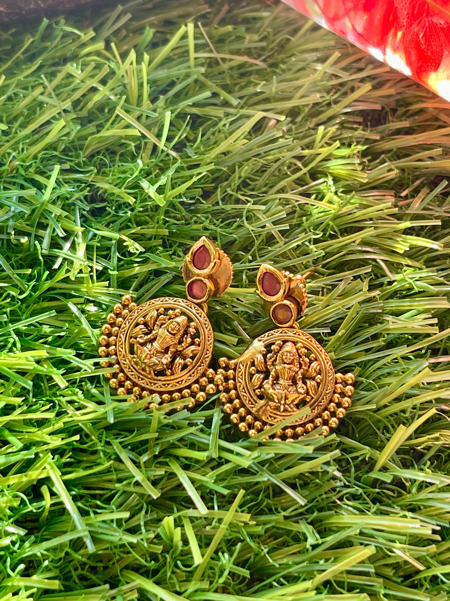Ruby Temple Studs