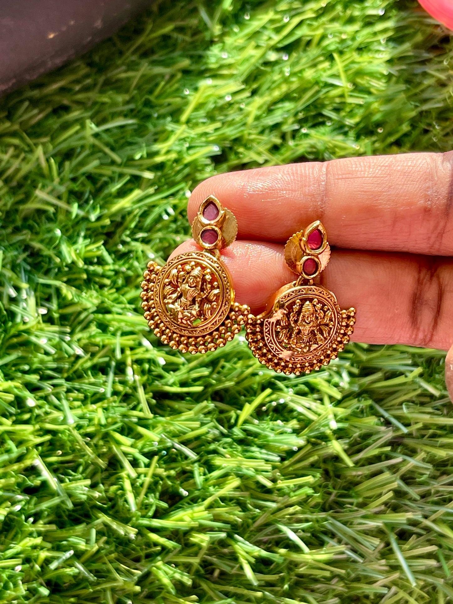 Ruby Temple Studs