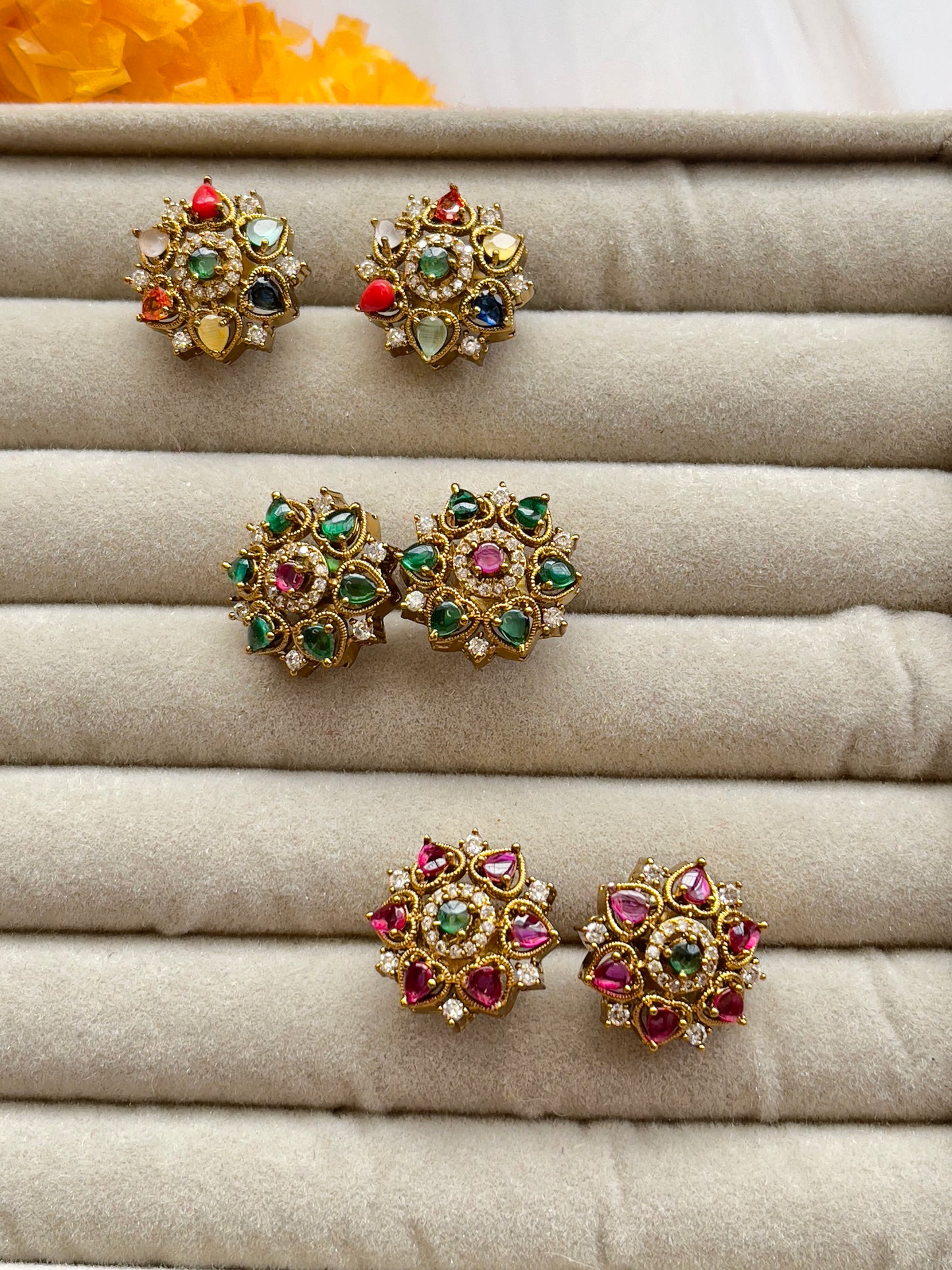 Cute Stone Star Studs