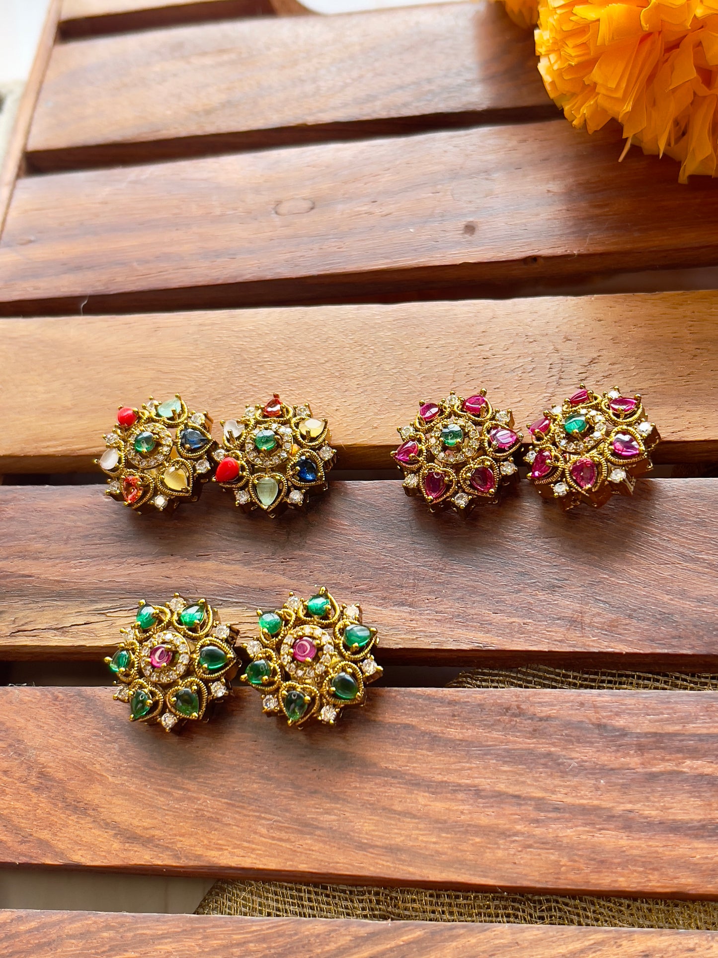 Cute Stone Star Studs