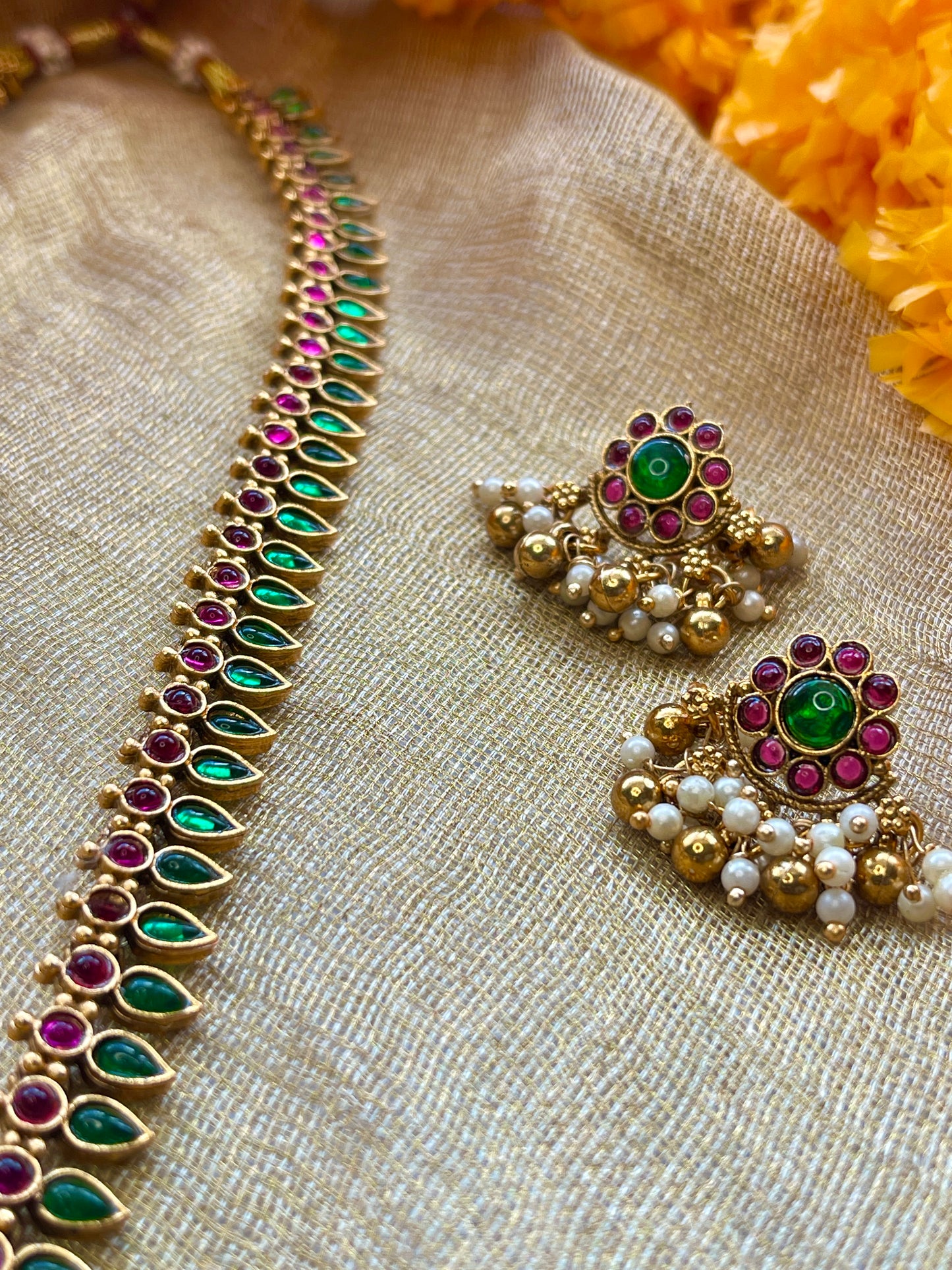 Ruby & Emerald Leaf Haram
