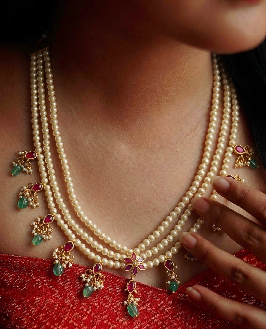 Jadau Pearl Necklace