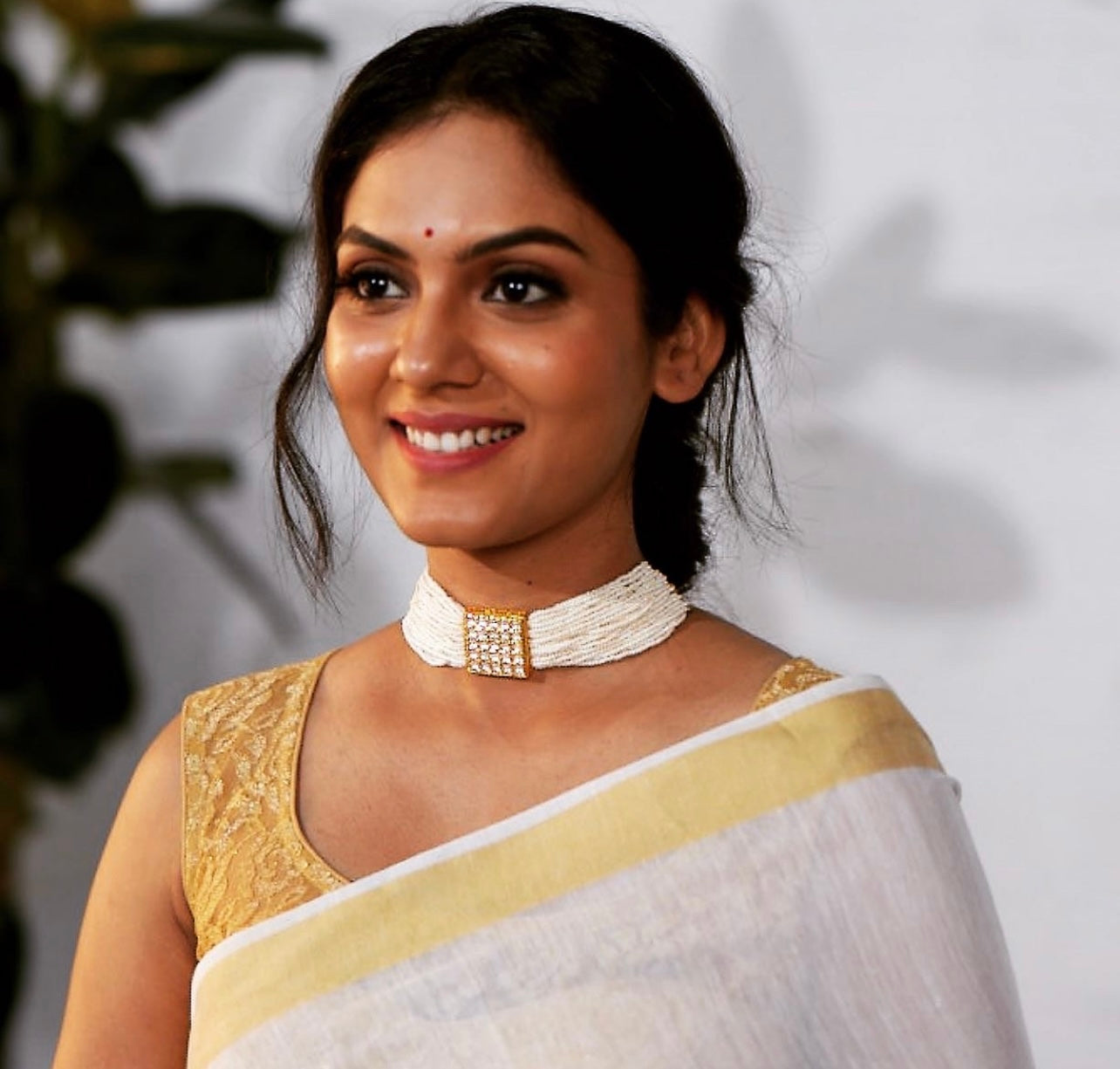 High Neck Pearl Choker