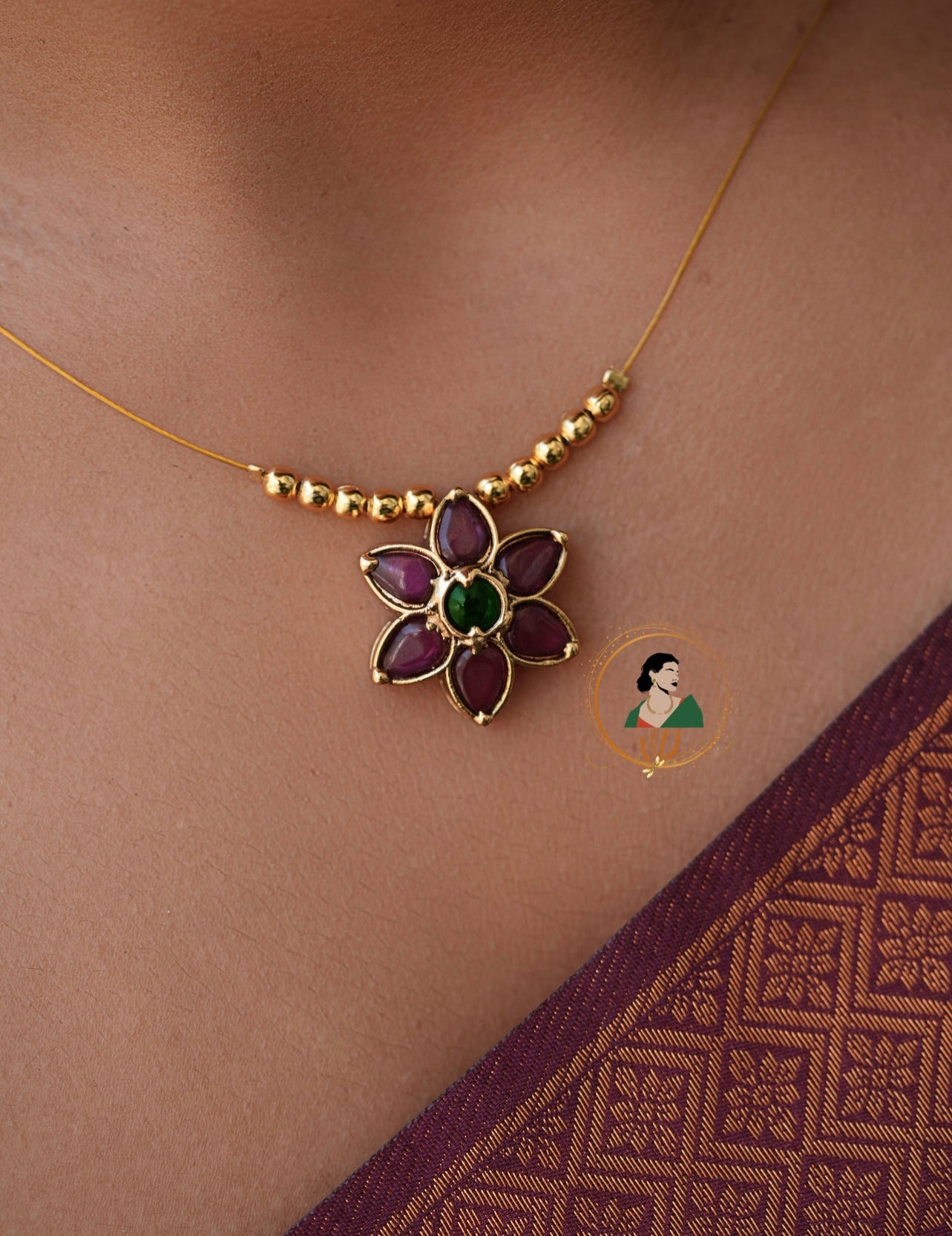 Invisible Floral Necklace