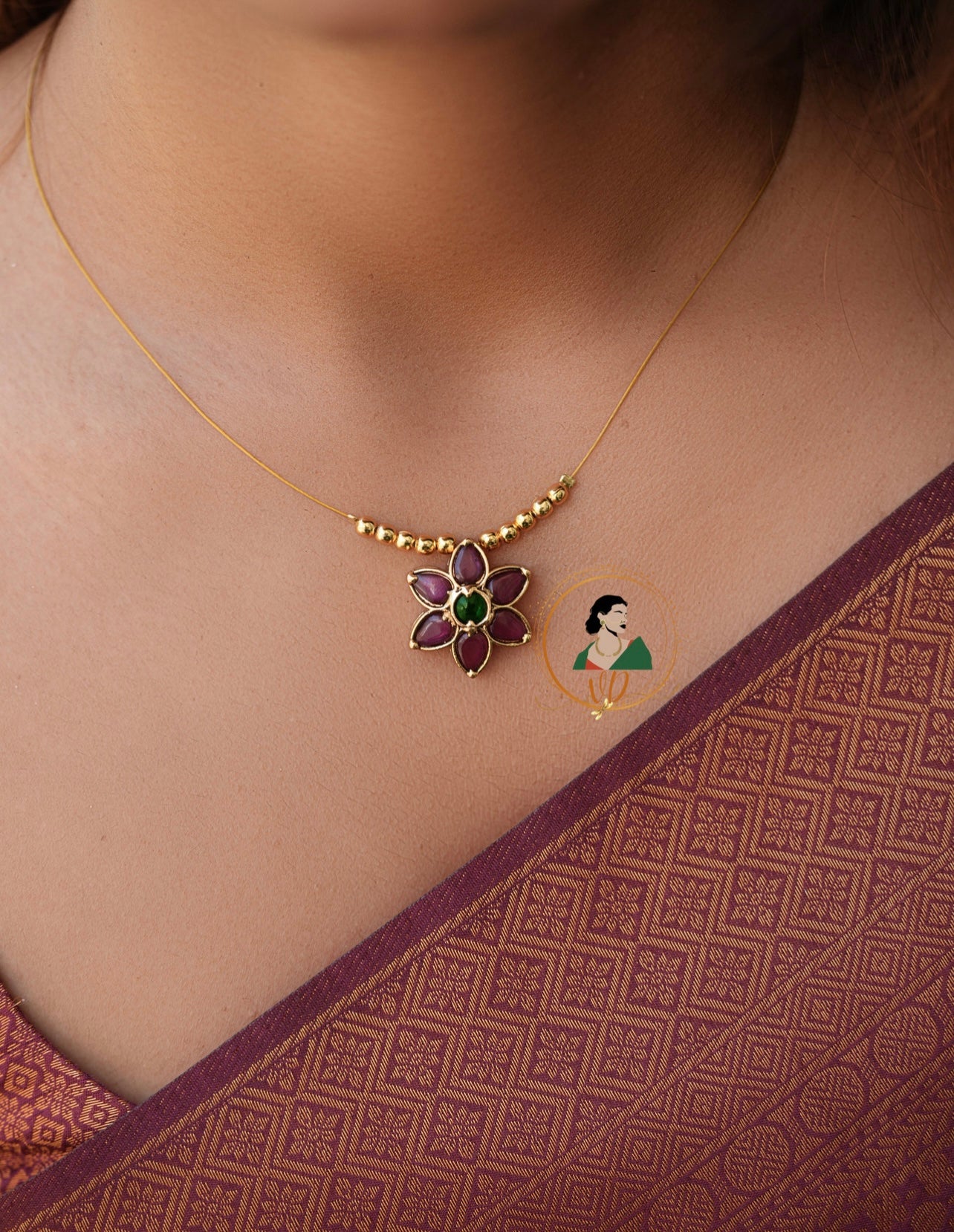 Invisible Floral Necklace