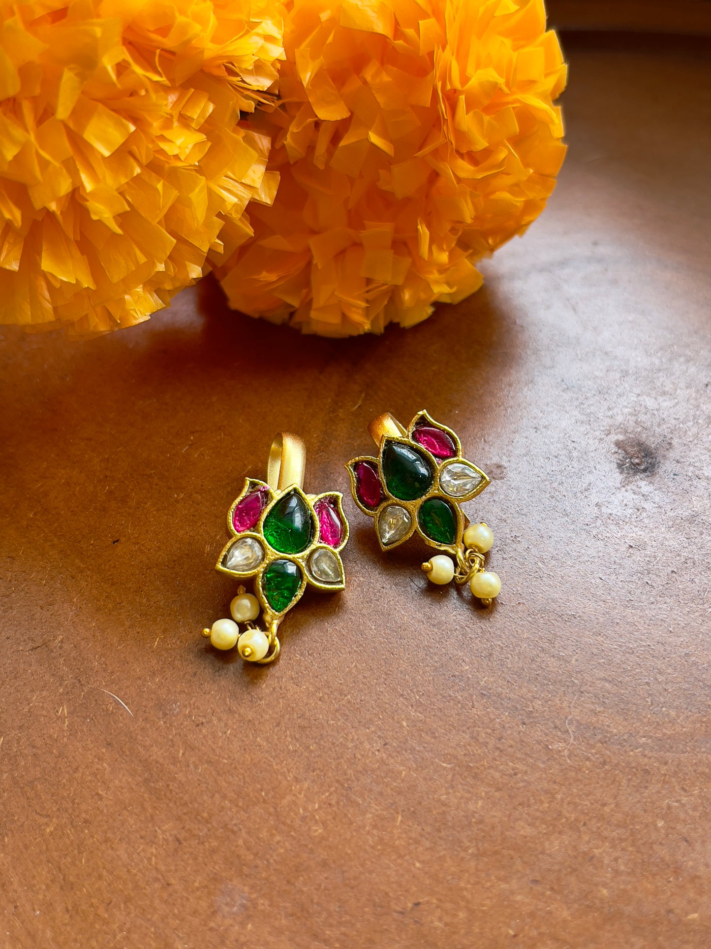 Jadau Kemp Bugadi Earrings