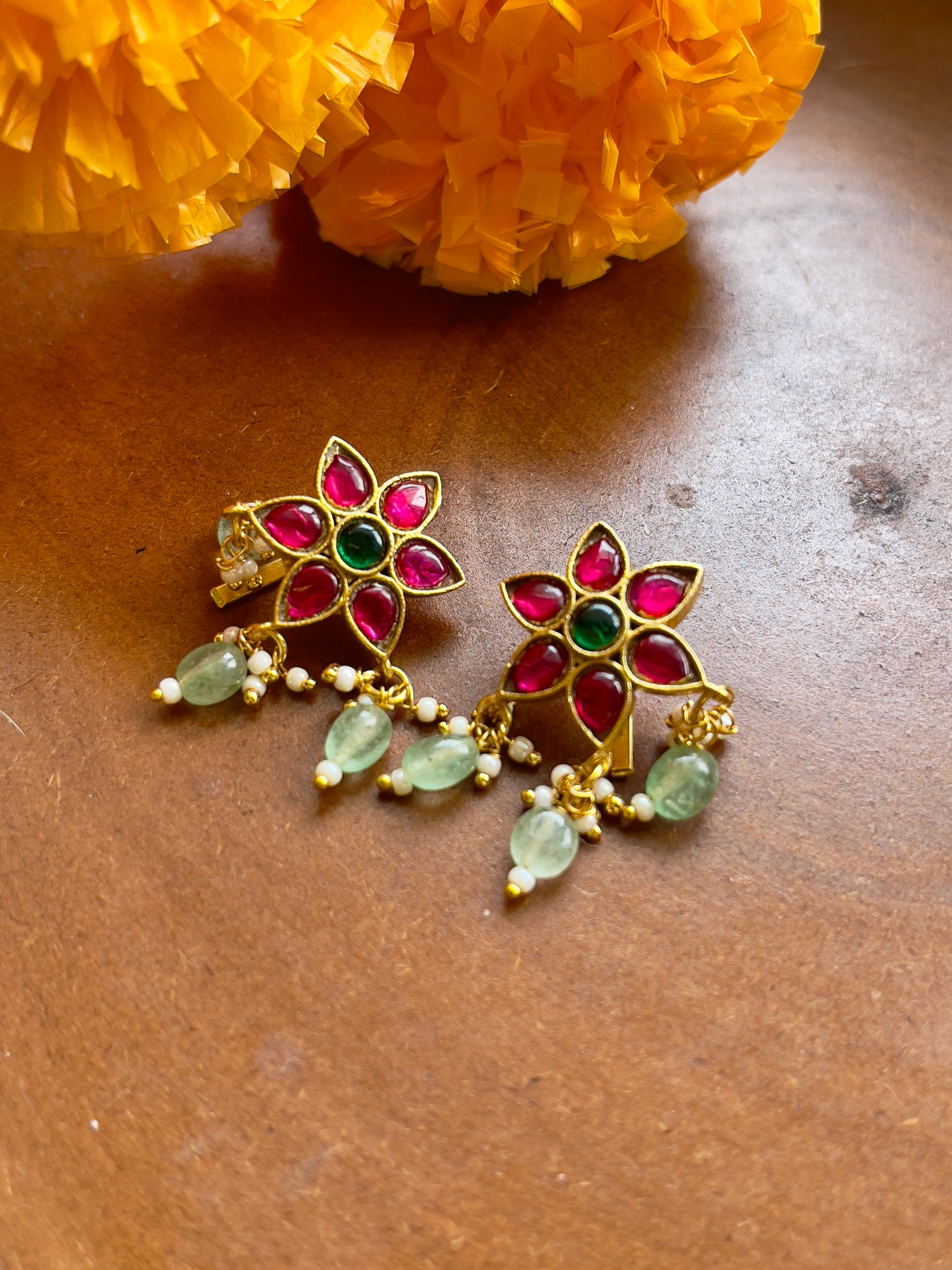 Jadau Kemp Bugadi Earrings