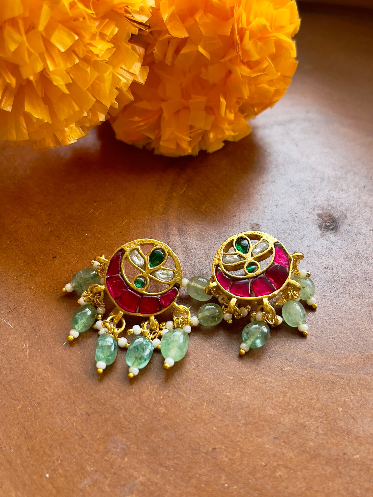 Jadau Kemp Bugadi Earrings