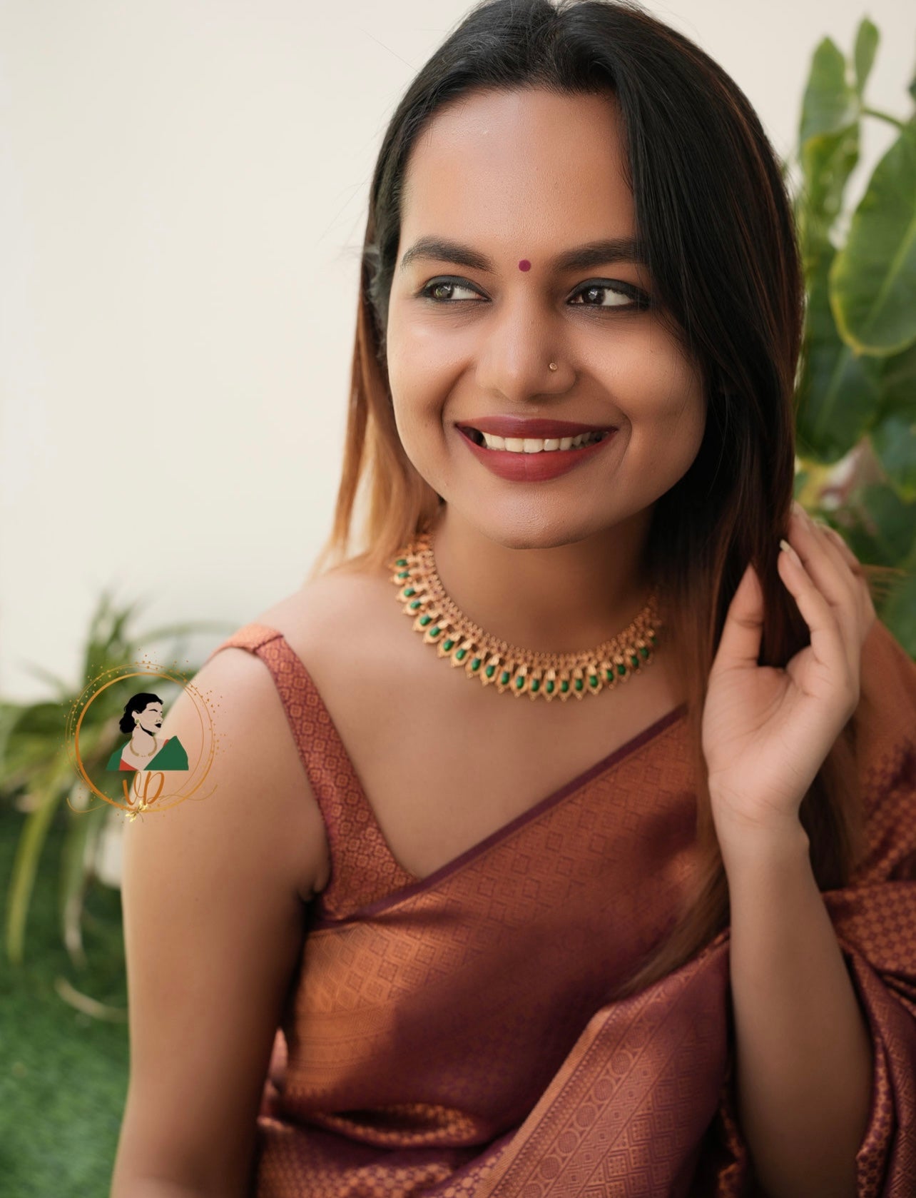 Kerala Style Palakka Necklace Set